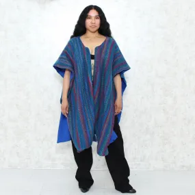 1970s Reversible Hand Knit Poncho