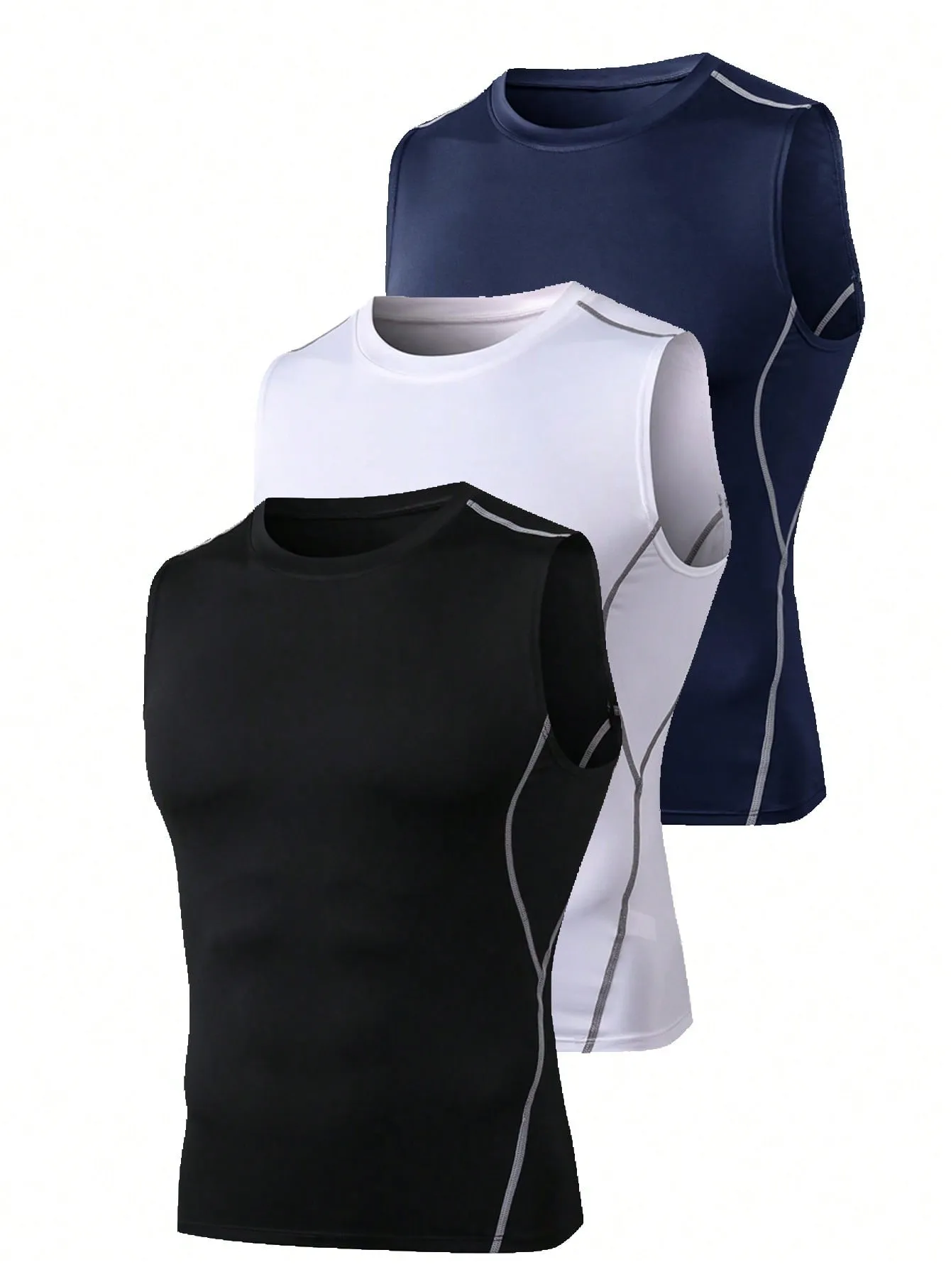 3pcs Men's Compression Tank Top