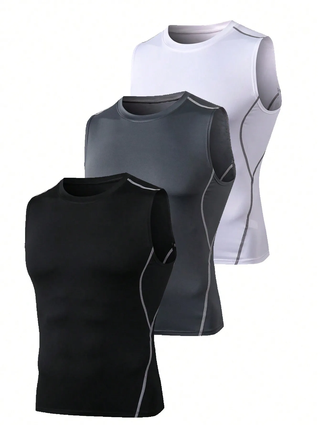 3pcs Men's Compression Tank Top