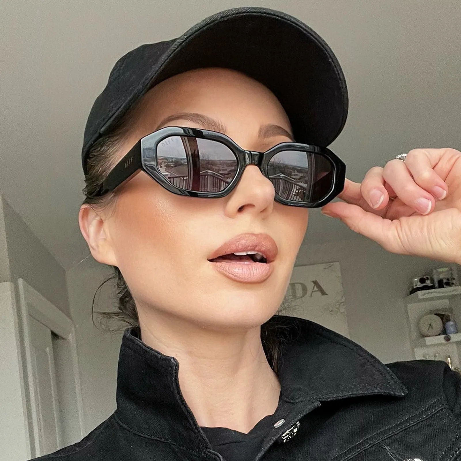 ALLEGRA - BLACK   GREY SUNGLASSES