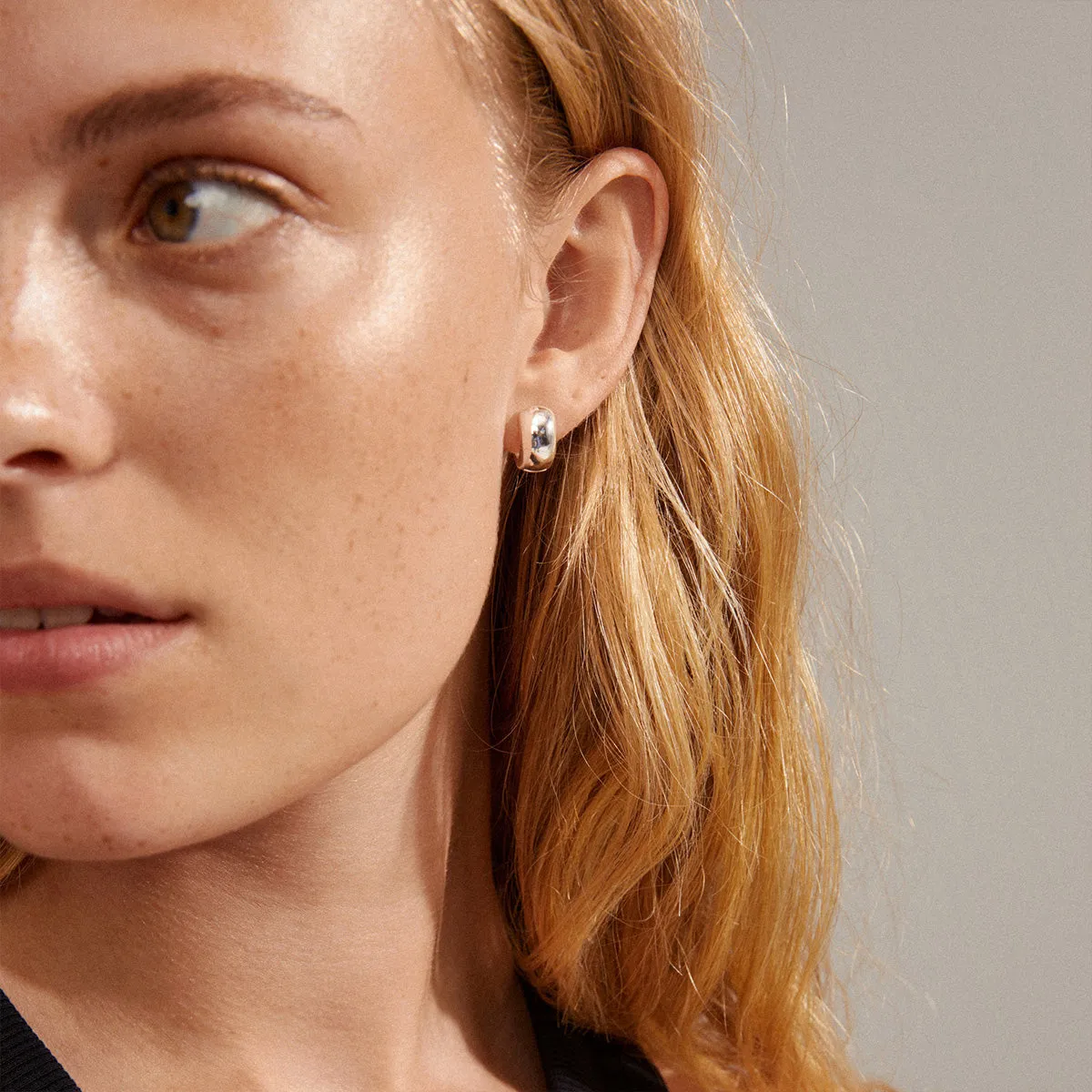 Anais Silver Plated Hoops