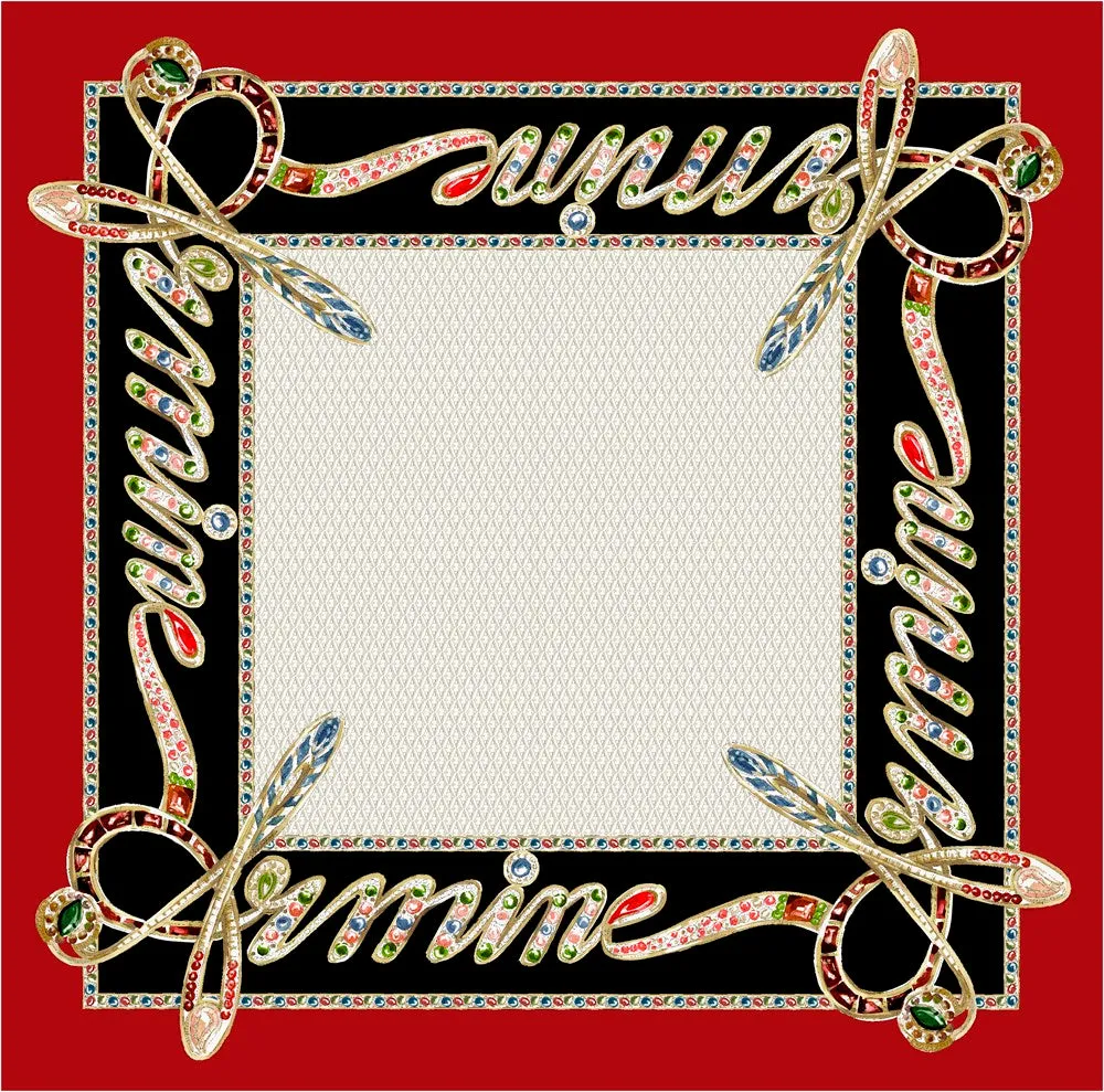 Armine Charmed Women Silk Scarf No 33