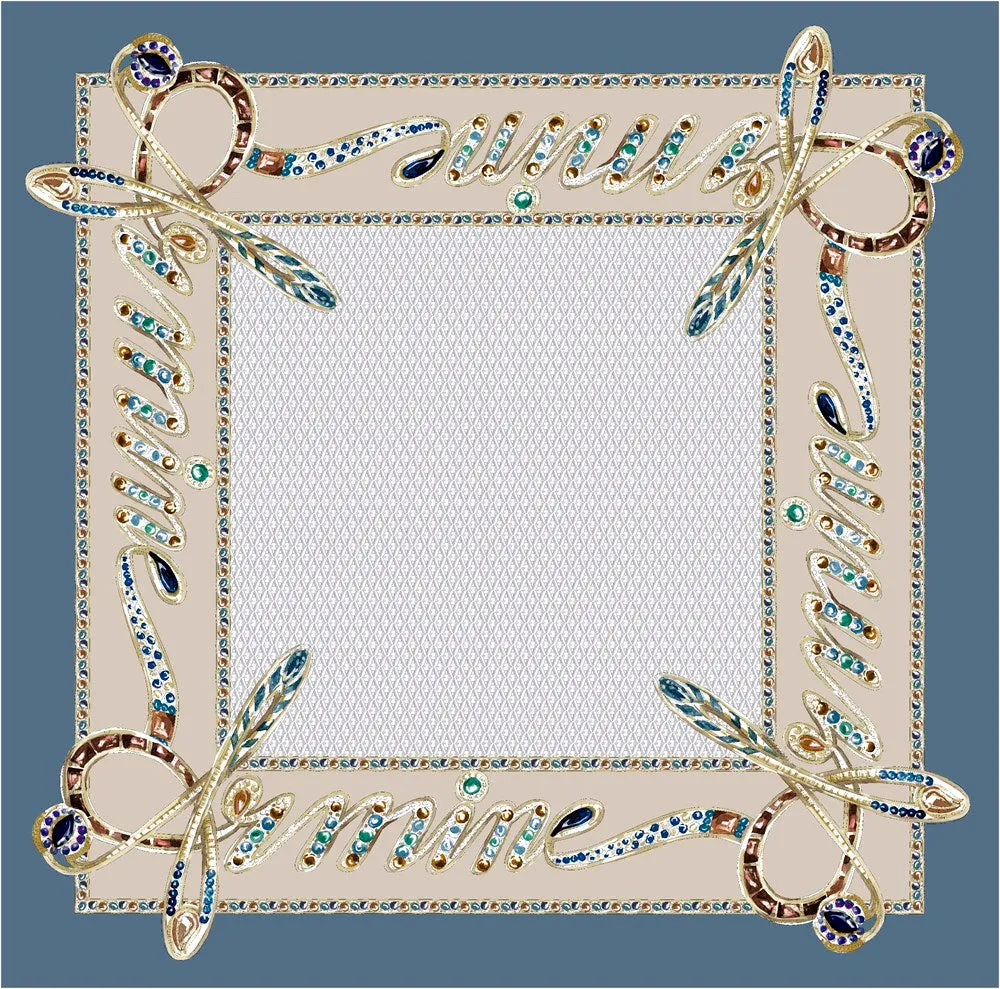 Armine Charmed Women Silk Scarf No 38