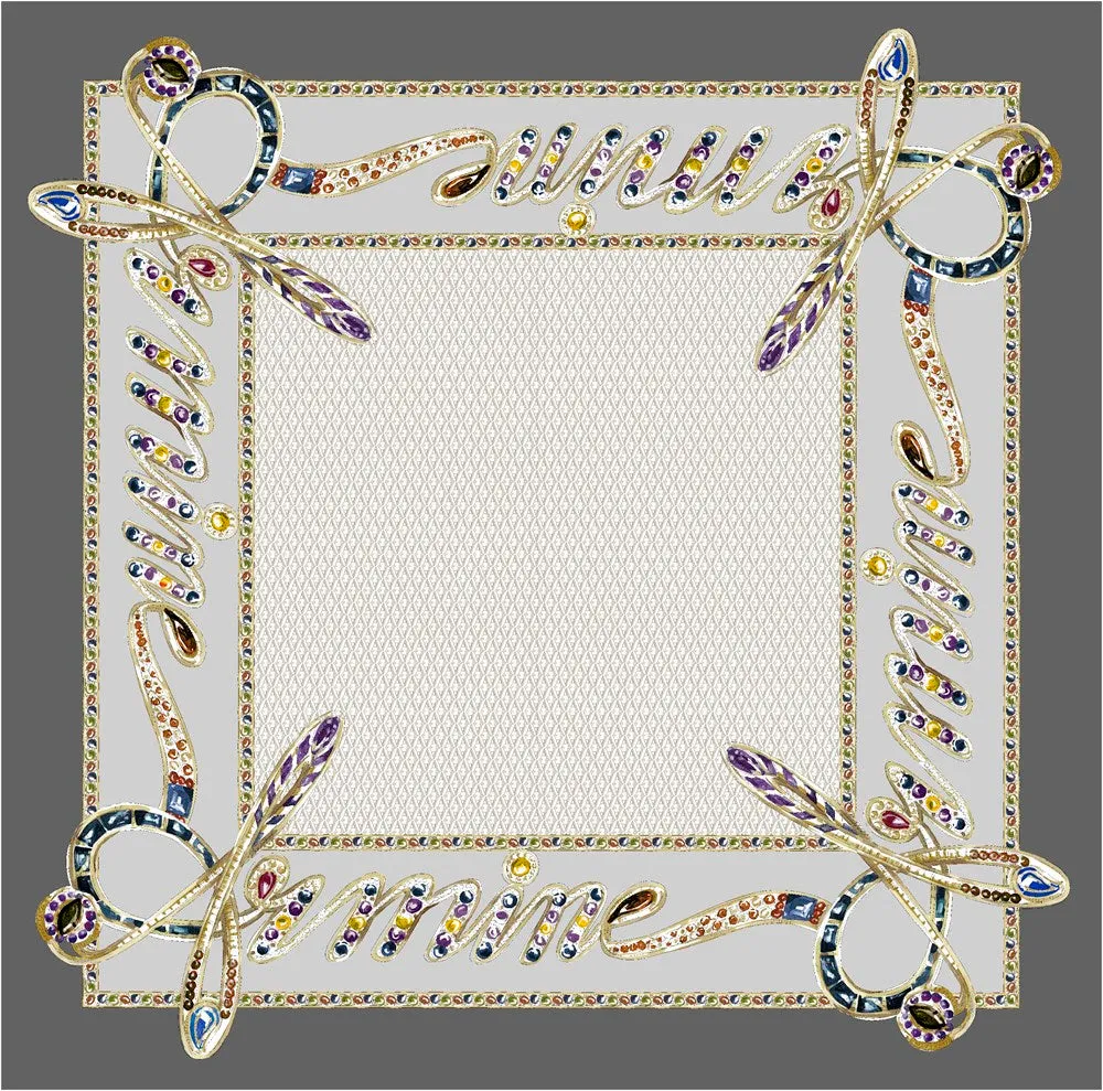 Armine Charmed Women Silk Scarf No 39