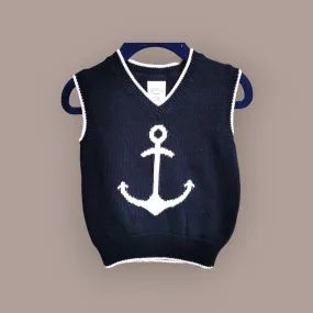 BABY BOY SIZE 6/12 MONTHS - GYMBOREE, Soft Knit Cotton Sweater Vest EUC B50
