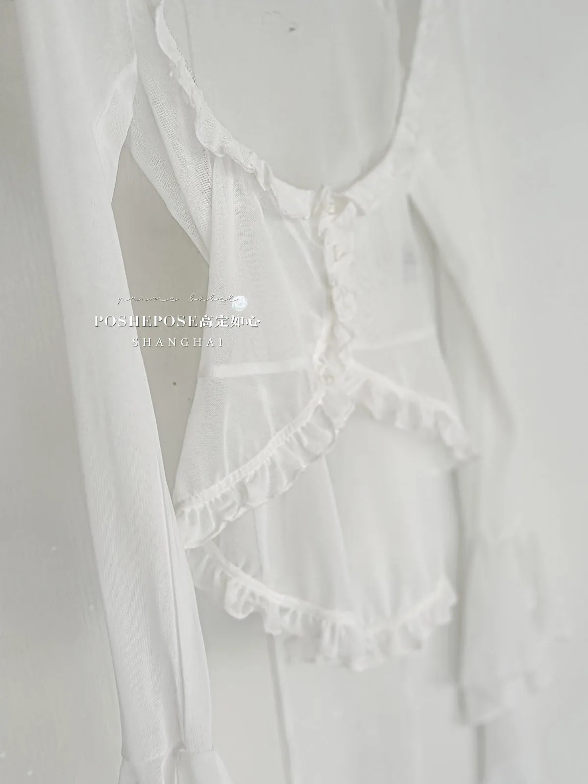 (BFM)POSHEPOSE~Daily Lolita Shirt Ballet Cardigan Shirt