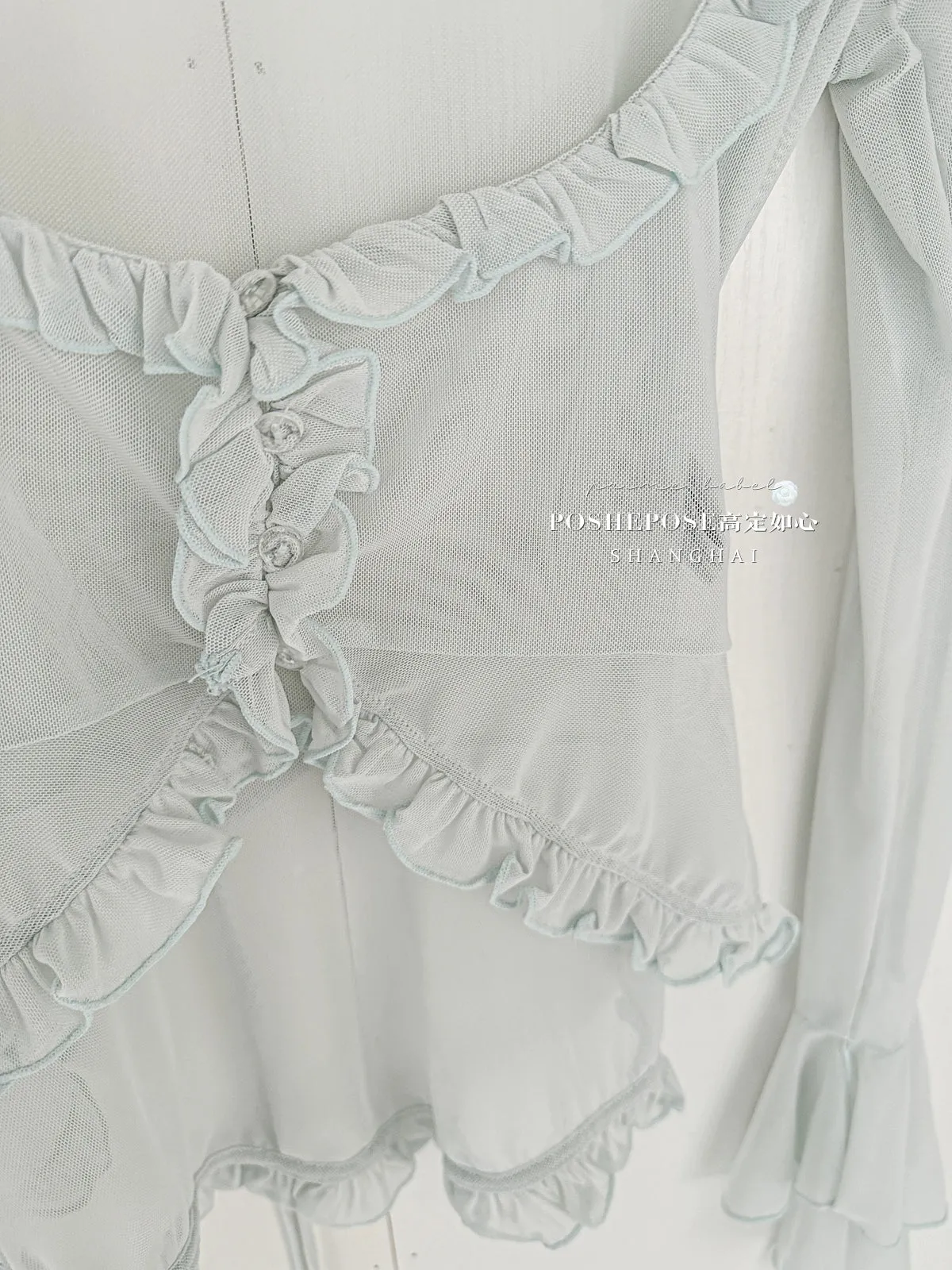 (BFM)POSHEPOSE~Daily Lolita Shirt Ballet Cardigan Shirt