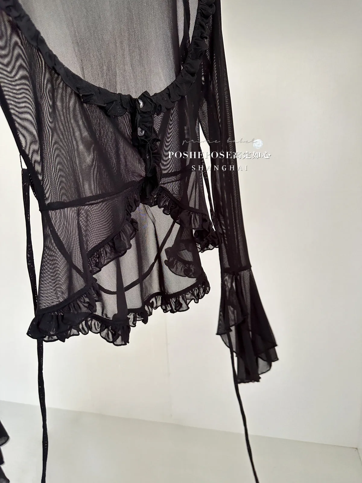 (BFM)POSHEPOSE~Daily Lolita Shirt Ballet Cardigan Shirt