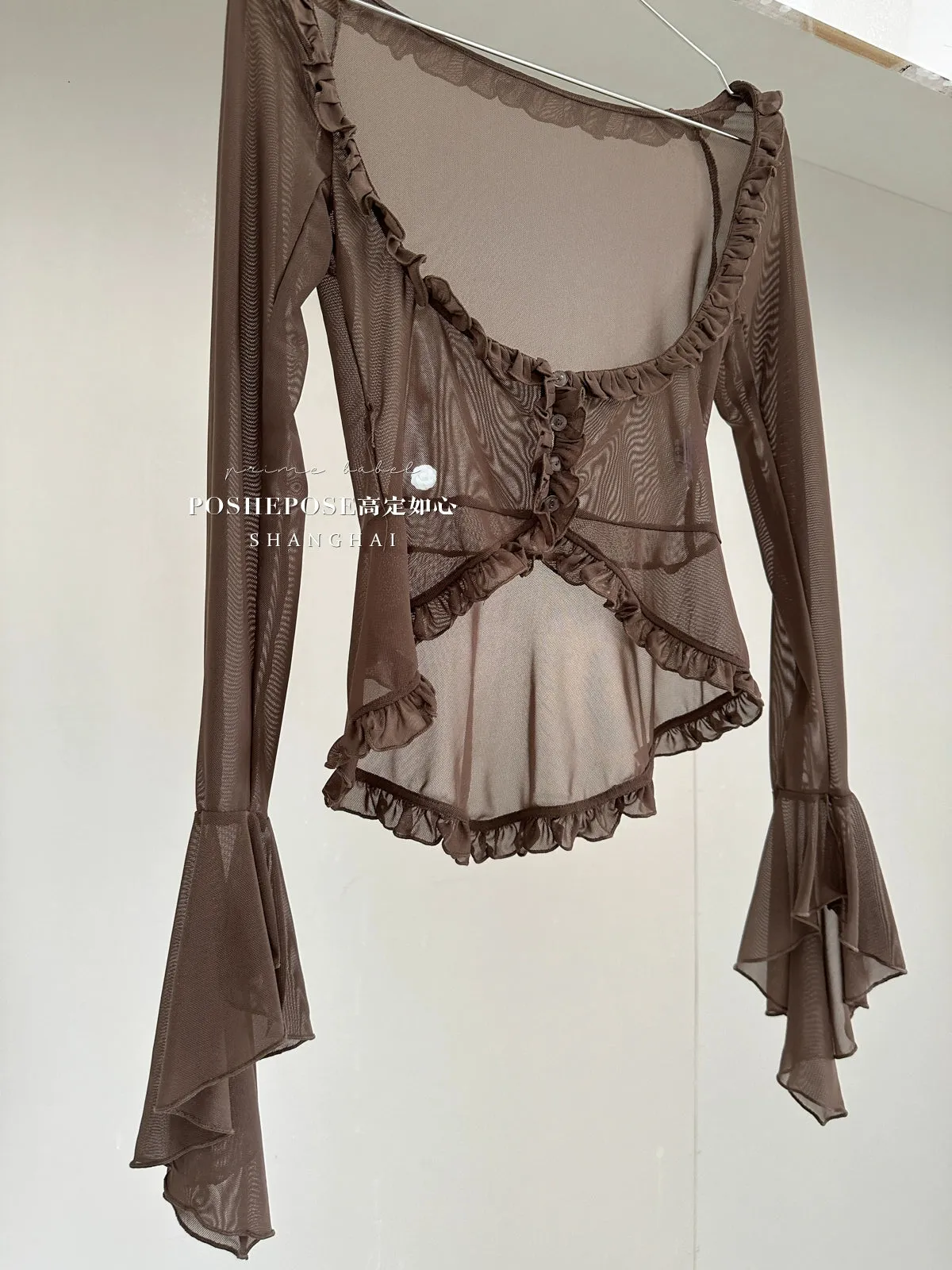 (BFM)POSHEPOSE~Daily Lolita Shirt Ballet Cardigan Shirt