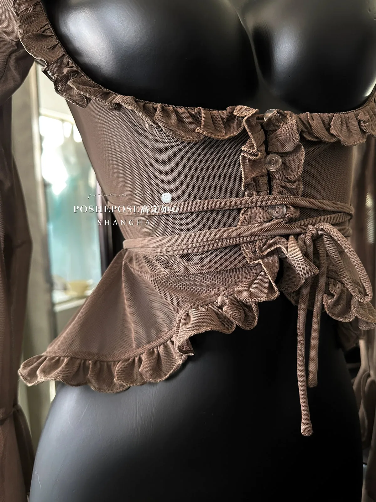 (BFM)POSHEPOSE~Daily Lolita Shirt Ballet Cardigan Shirt