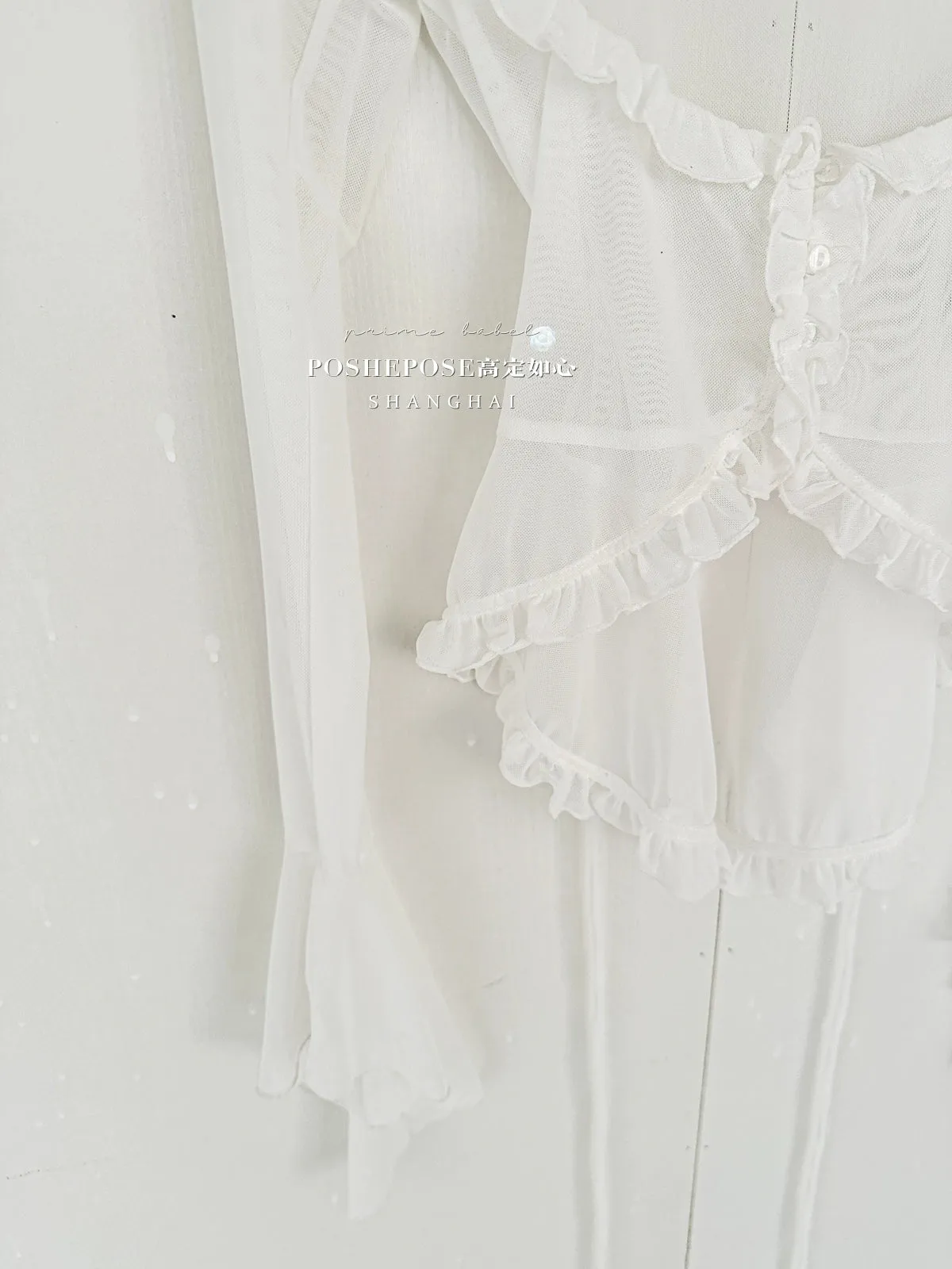 (BFM)POSHEPOSE~Daily Lolita Shirt Ballet Cardigan Shirt