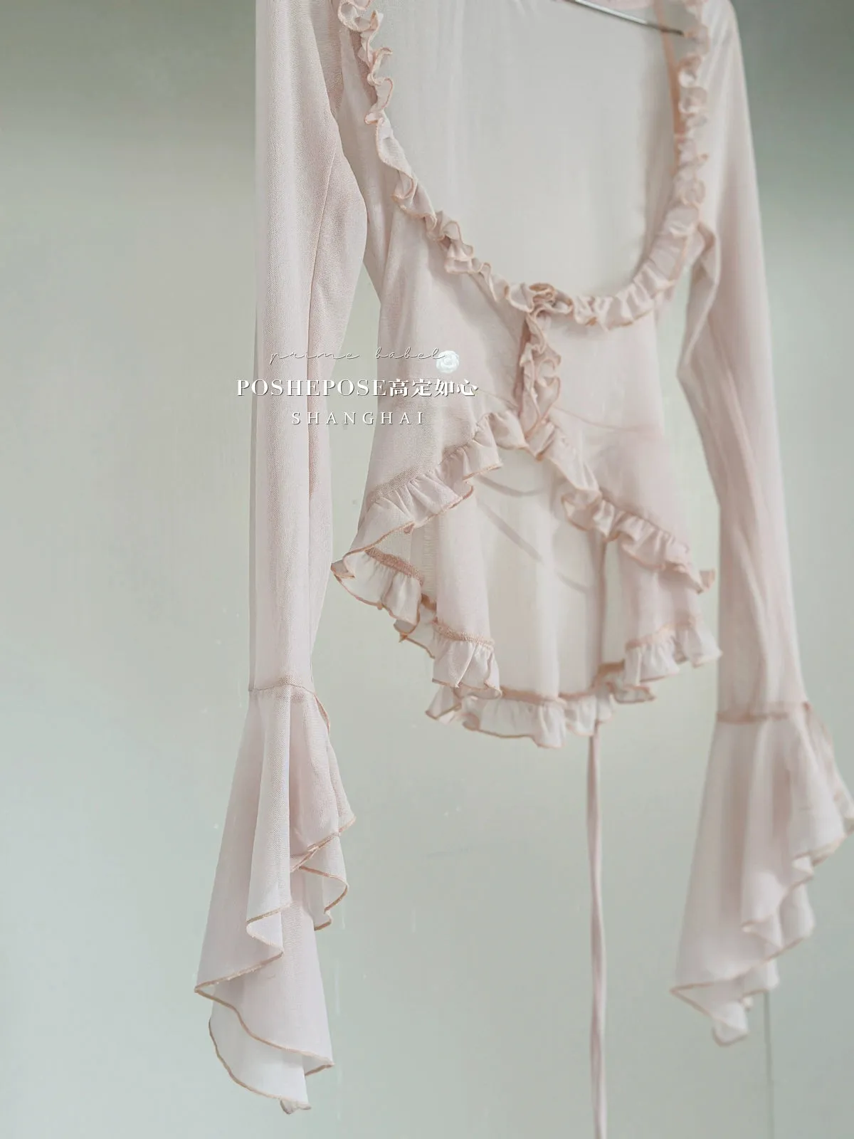 (BFM)POSHEPOSE~Daily Lolita Shirt Ballet Cardigan Shirt