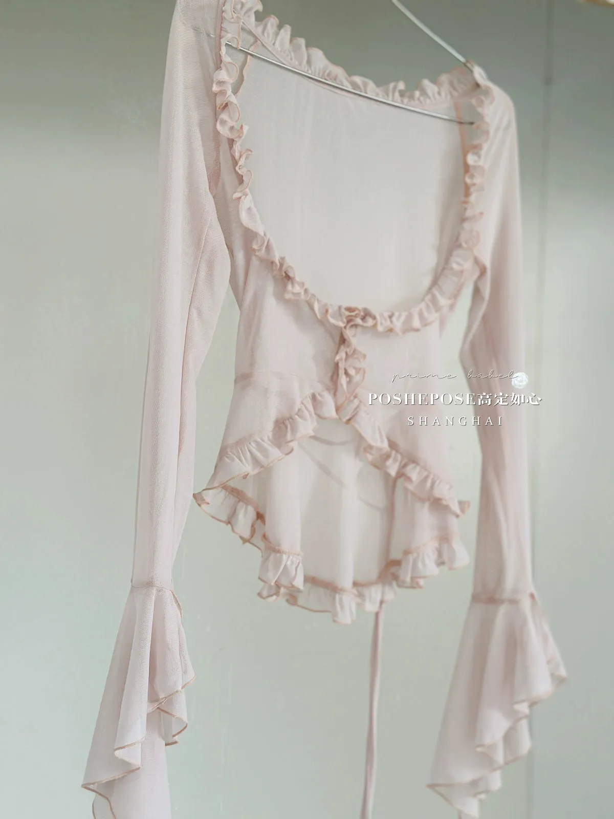 (BFM)POSHEPOSE~Daily Lolita Shirt Ballet Cardigan Shirt