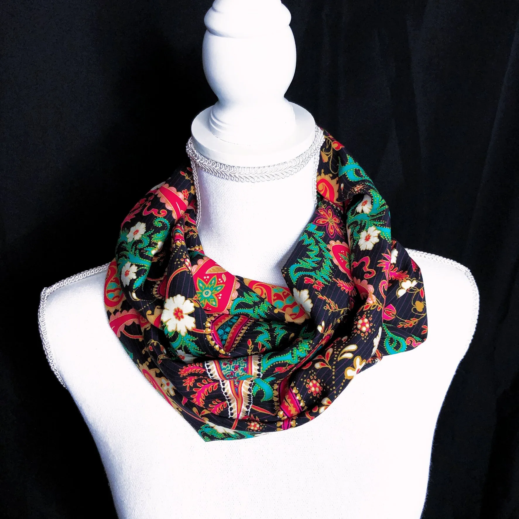 Boho Paisley Infinity Scarf