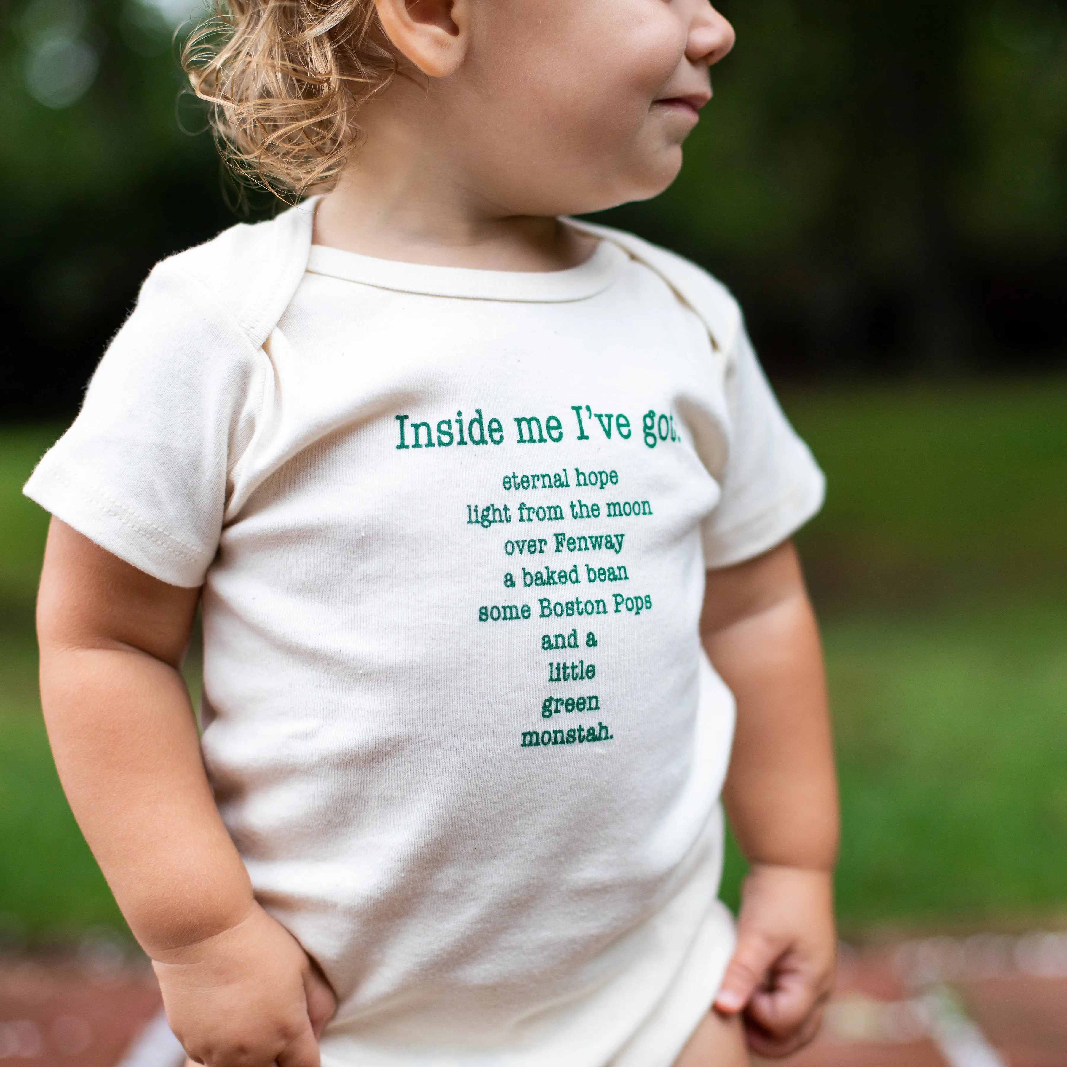 Boston Inside Me Poem Short Sleeve Romper