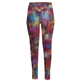 Burgundy Colours High Waist Leggings With Side Pockets up to 6 XL