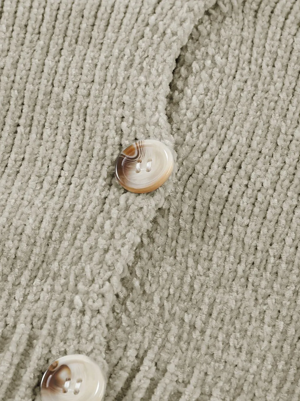 Button-Front Knit Cardigan