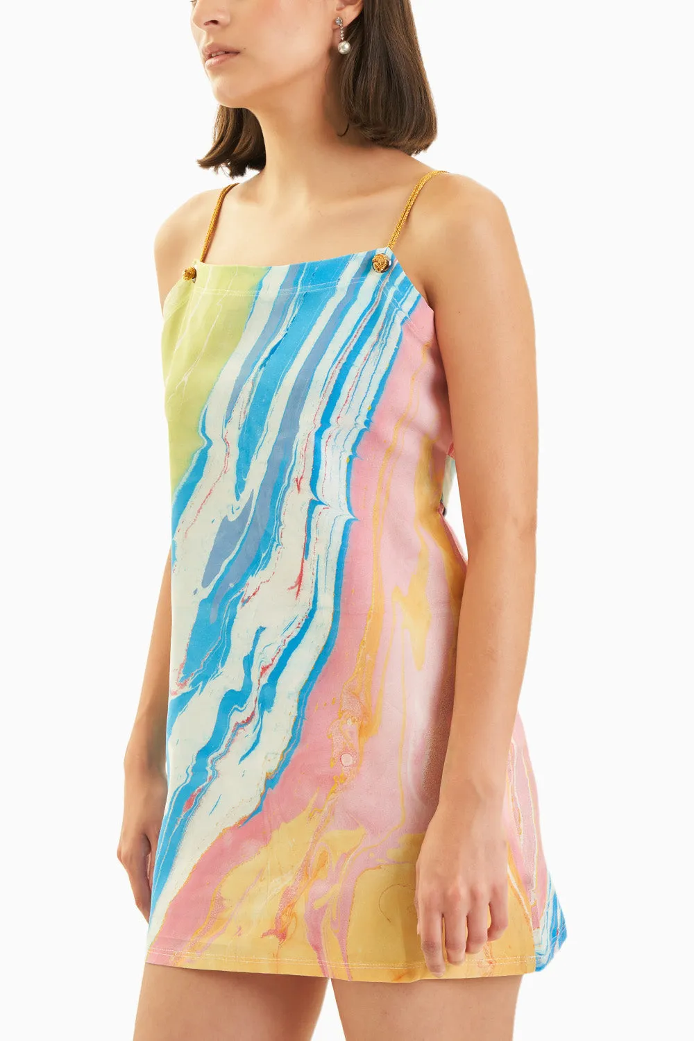 Candy floss Satin Slip Dress