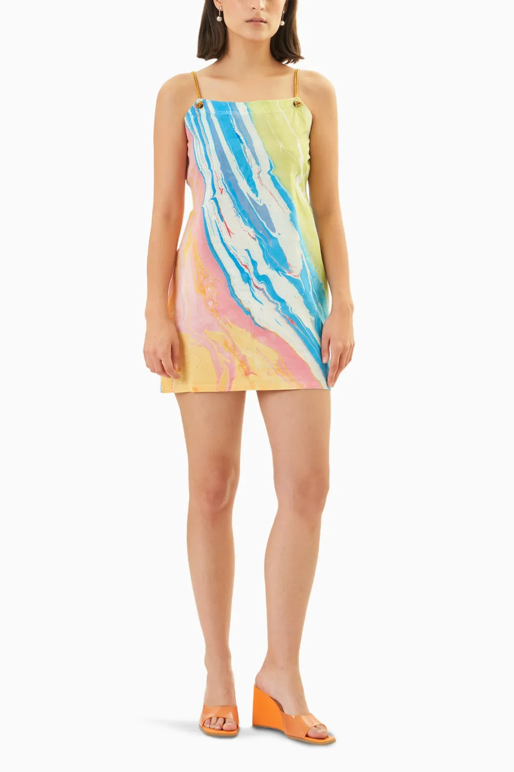 Candy floss Satin Slip Dress
