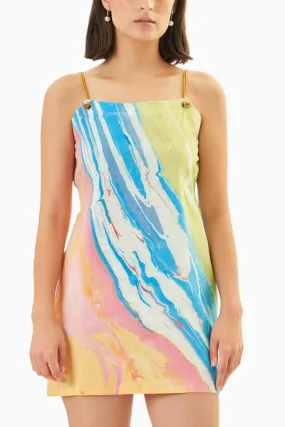 Candy floss Satin Slip Dress