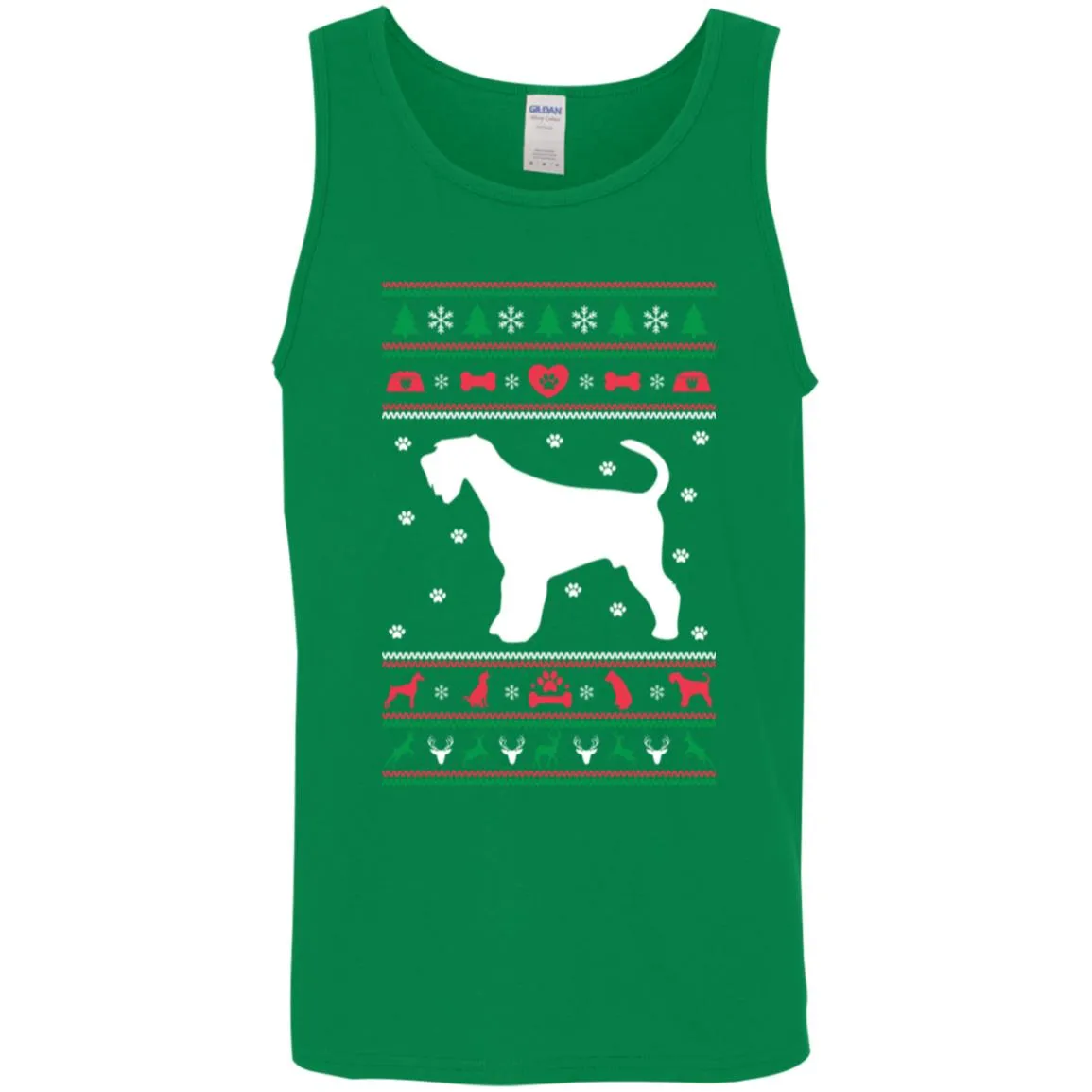 Christmas Airedale Dog Men Tank Top