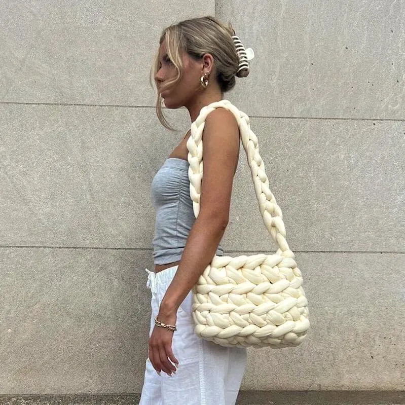 Chunky Knit Tote Bag