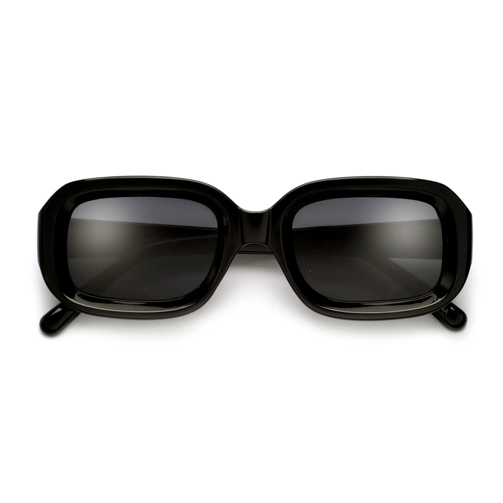 Chunky Squared Deep Flat Lens Chic Sunnies