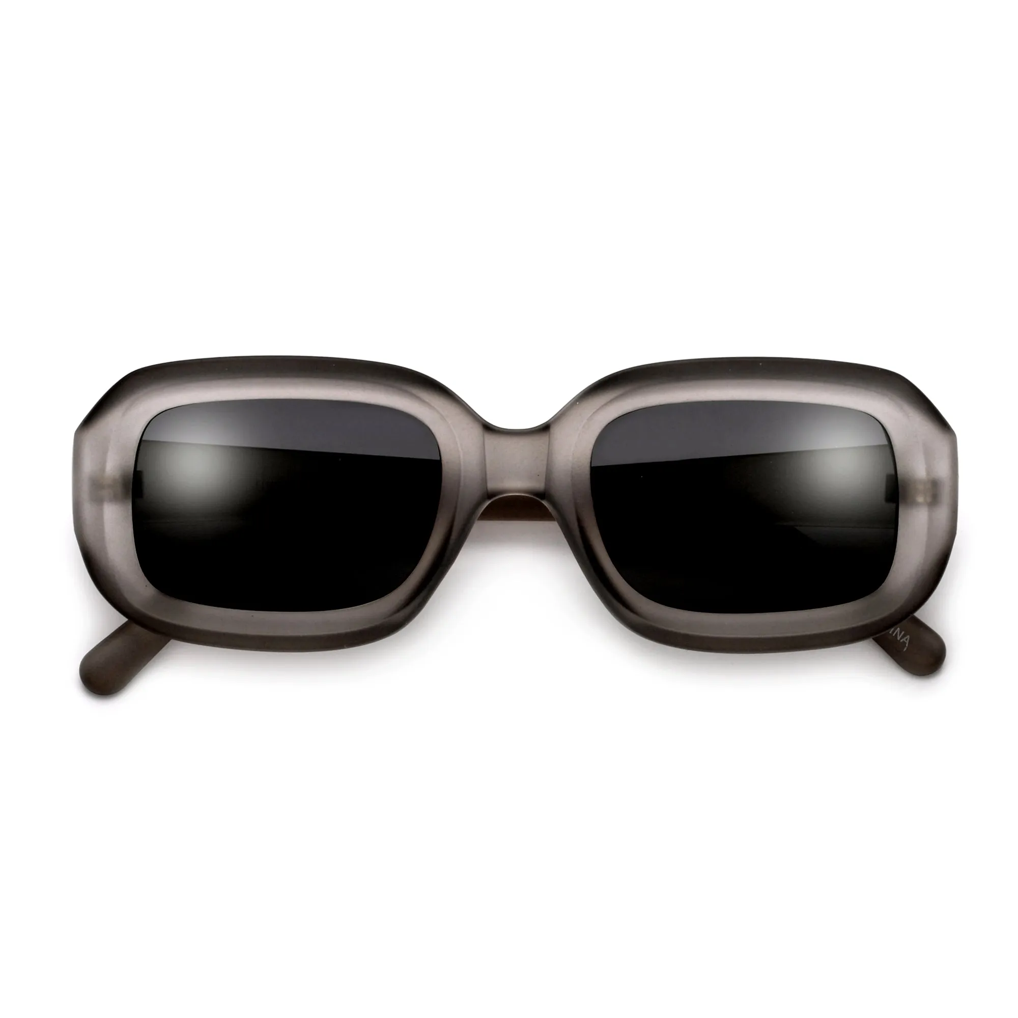 Chunky Squared Deep Flat Lens Chic Sunnies