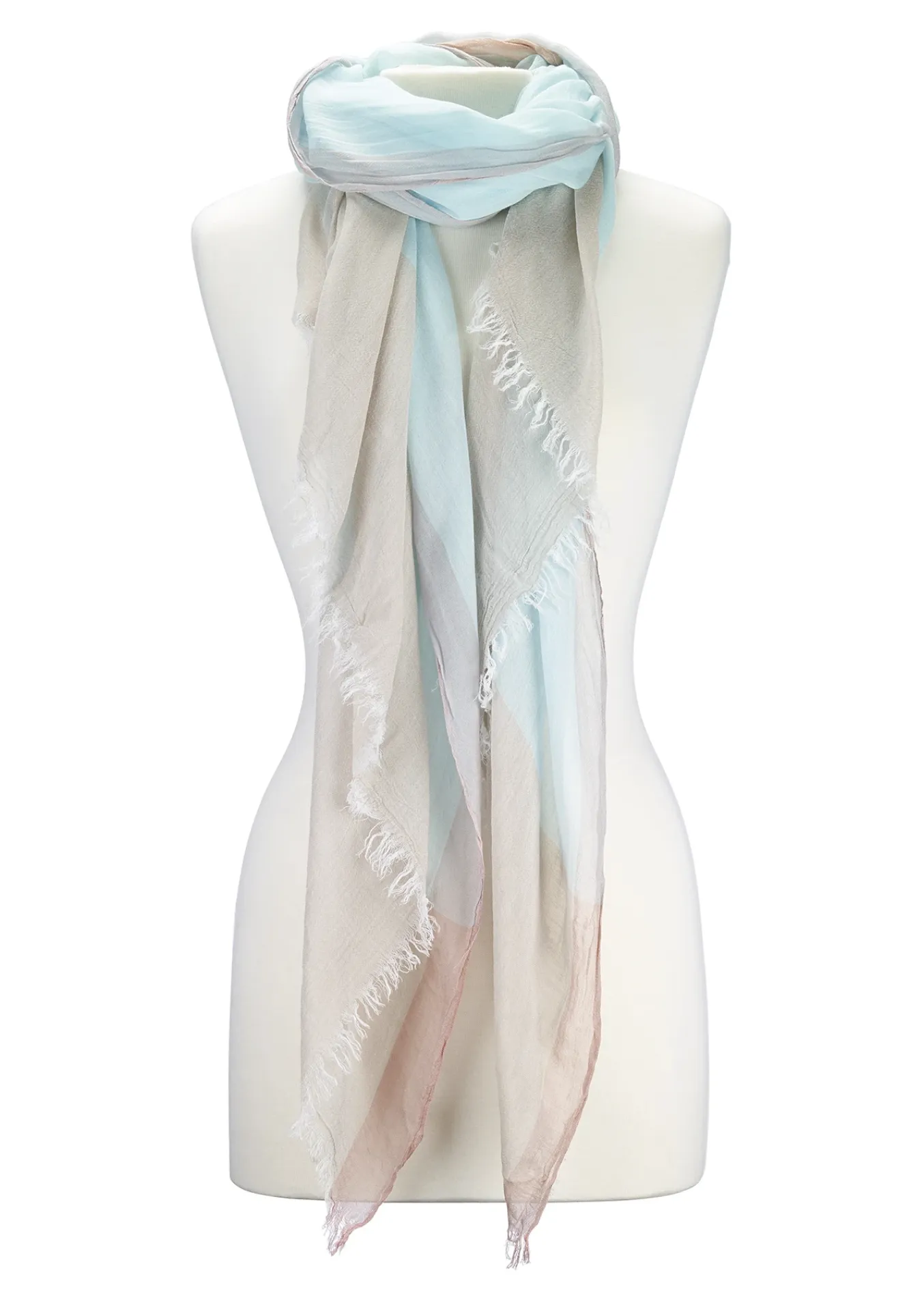 Color Block Scarf in Pastel