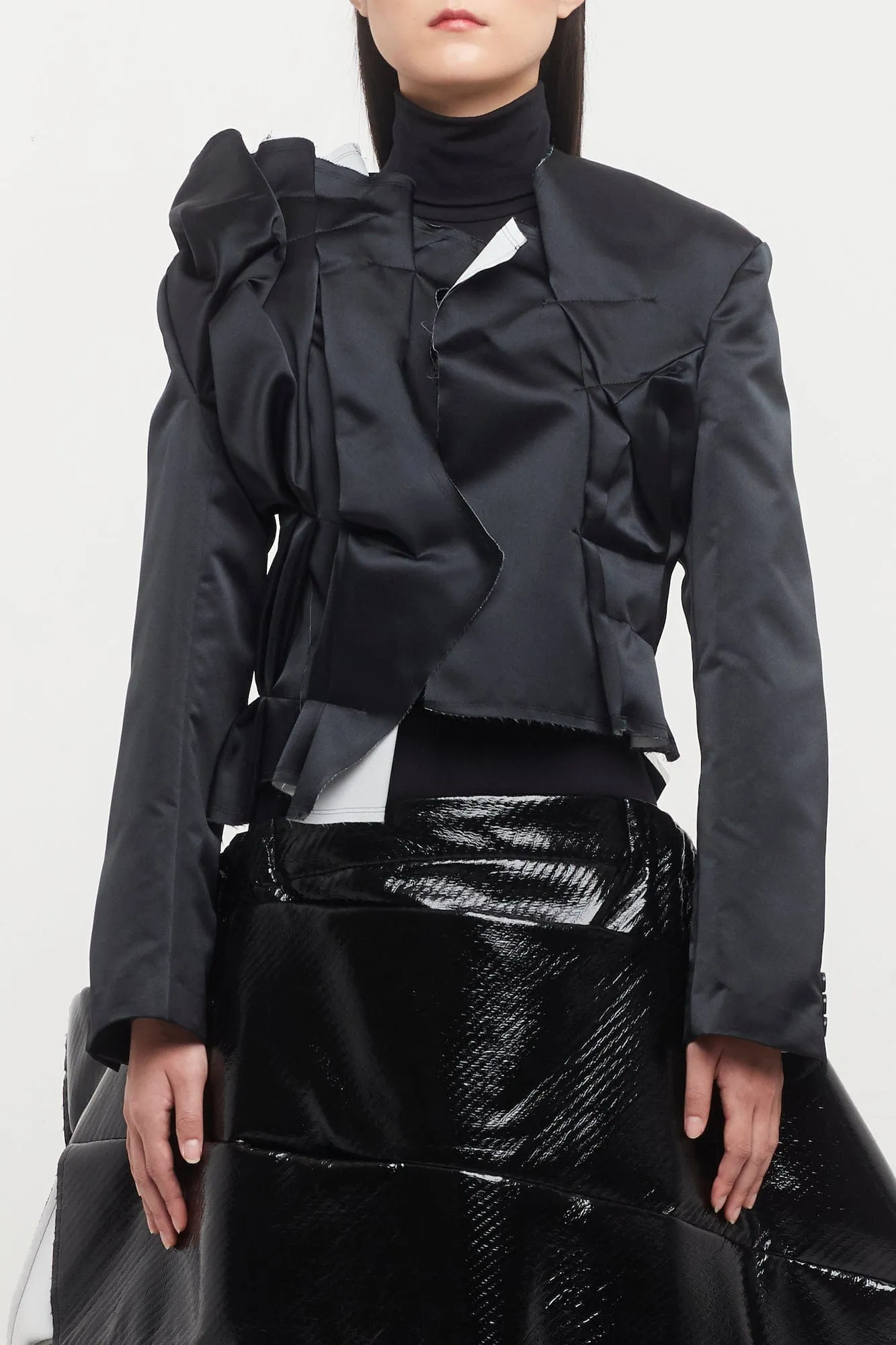 Comme des Garçons Deconstructed Ruched Jacket