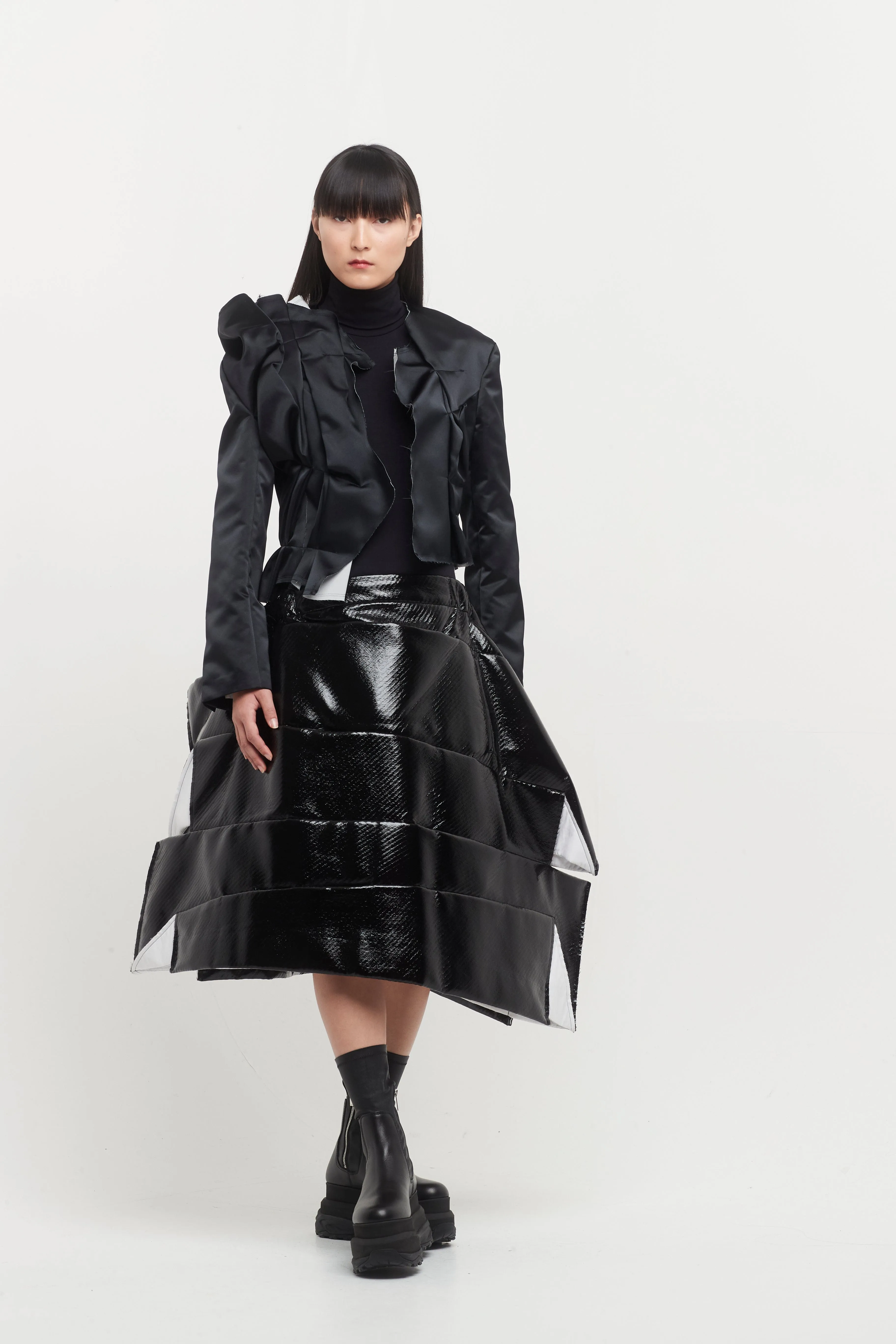 Comme des Garçons Deconstructed Ruched Jacket