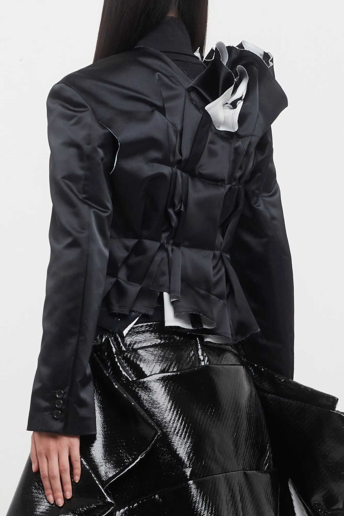 Comme des Garçons Deconstructed Ruched Jacket