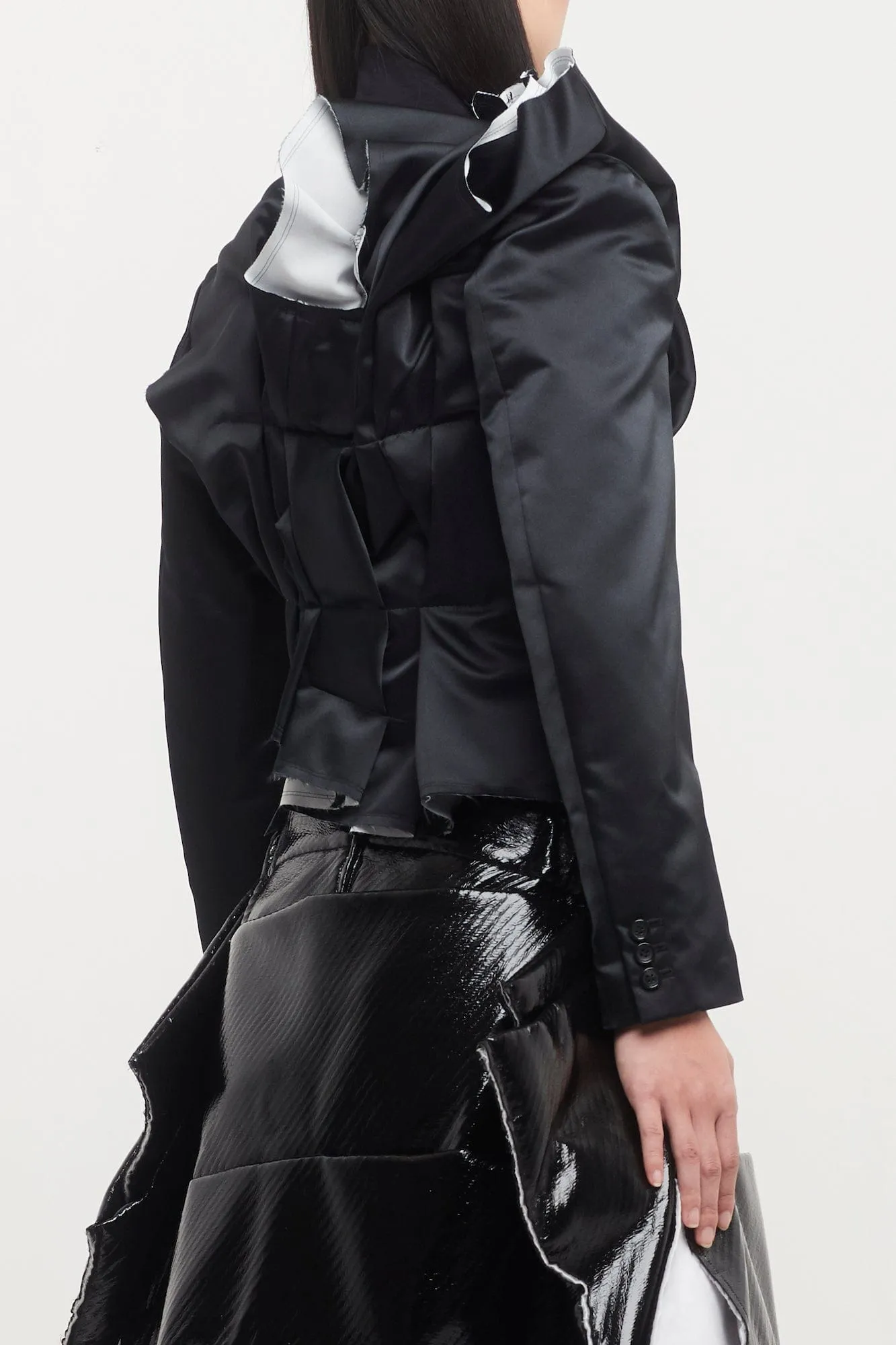 Comme des Garçons Deconstructed Ruched Jacket