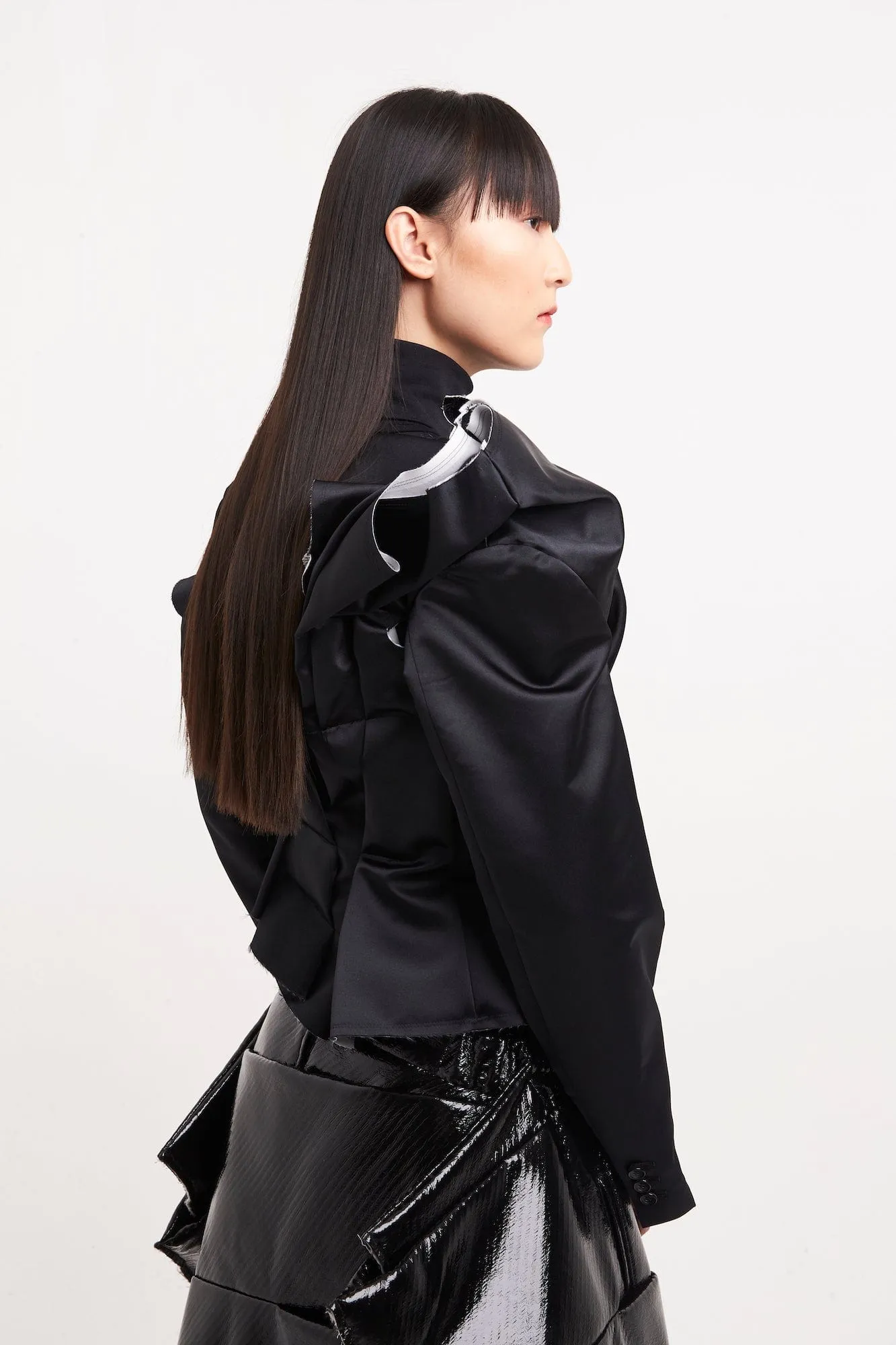 Comme des Garçons Deconstructed Ruched Jacket