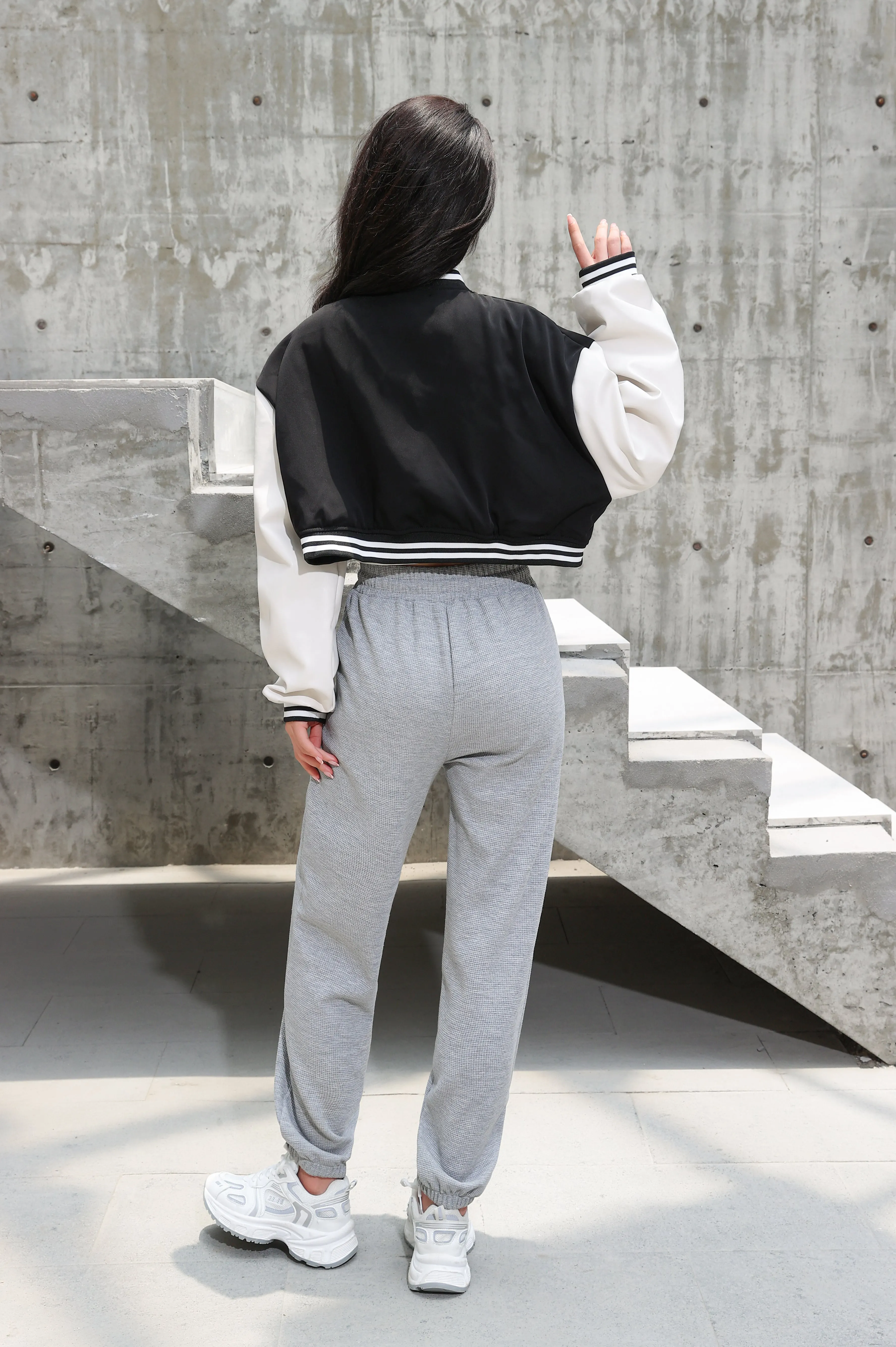 Cropped Baseball Jacket