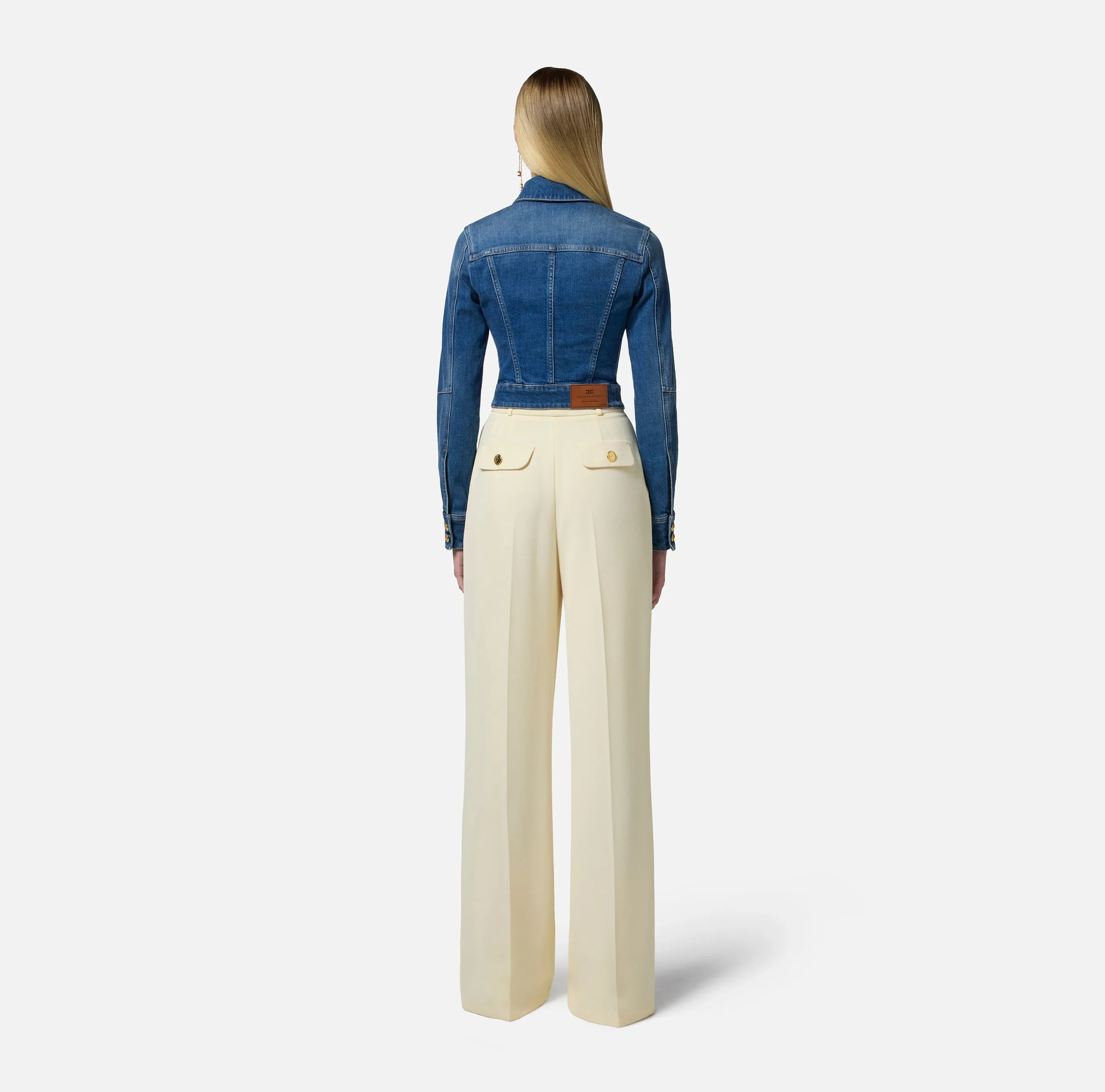 Cropped denim jacket