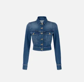 Cropped denim jacket