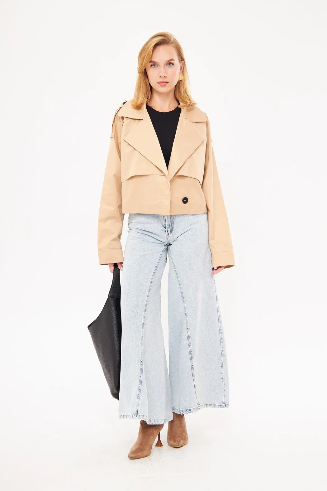 Cropped Trench Jacket