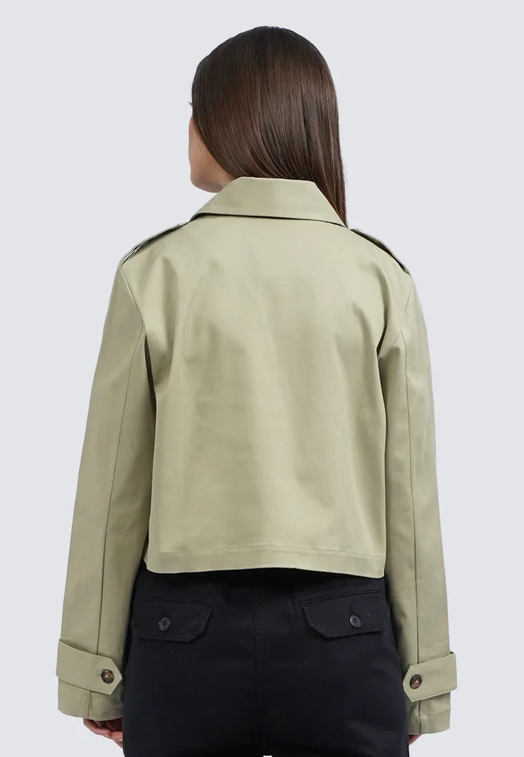 Cropped Trench Jacket