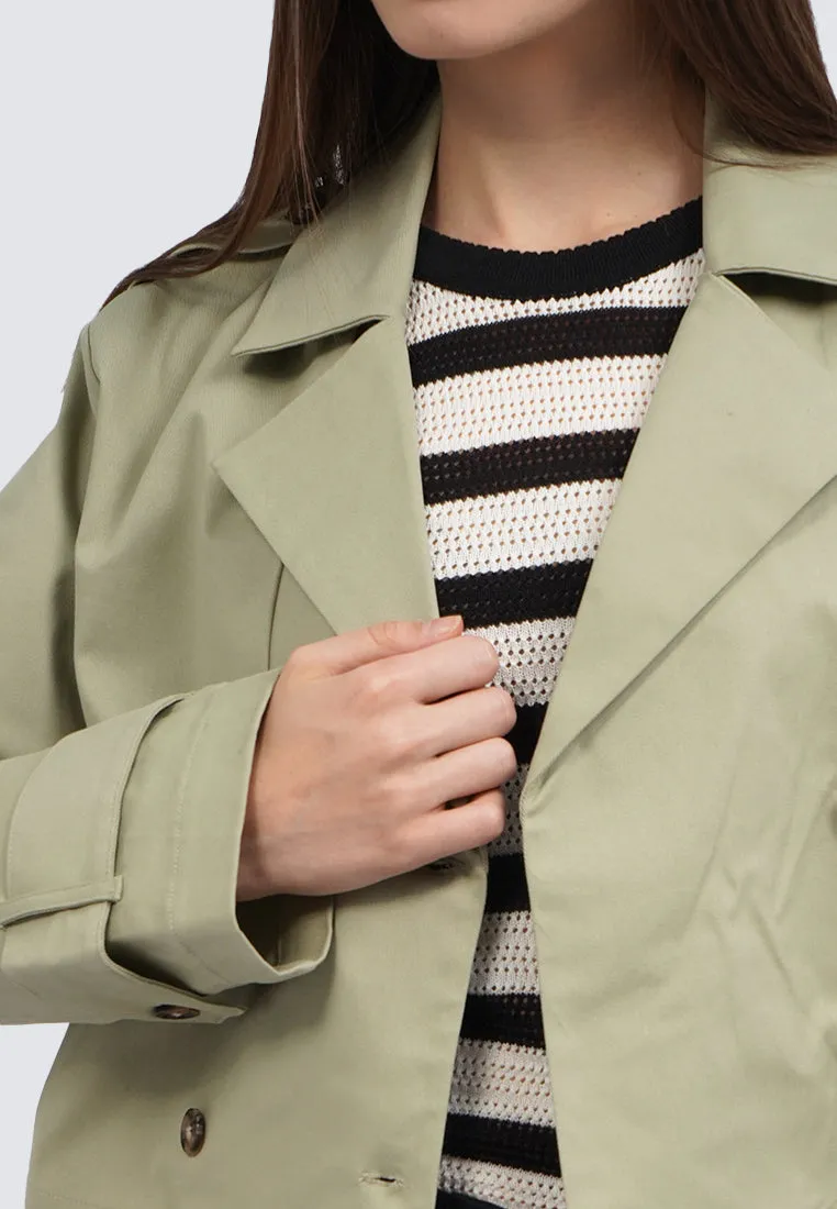 Cropped Trench Jacket