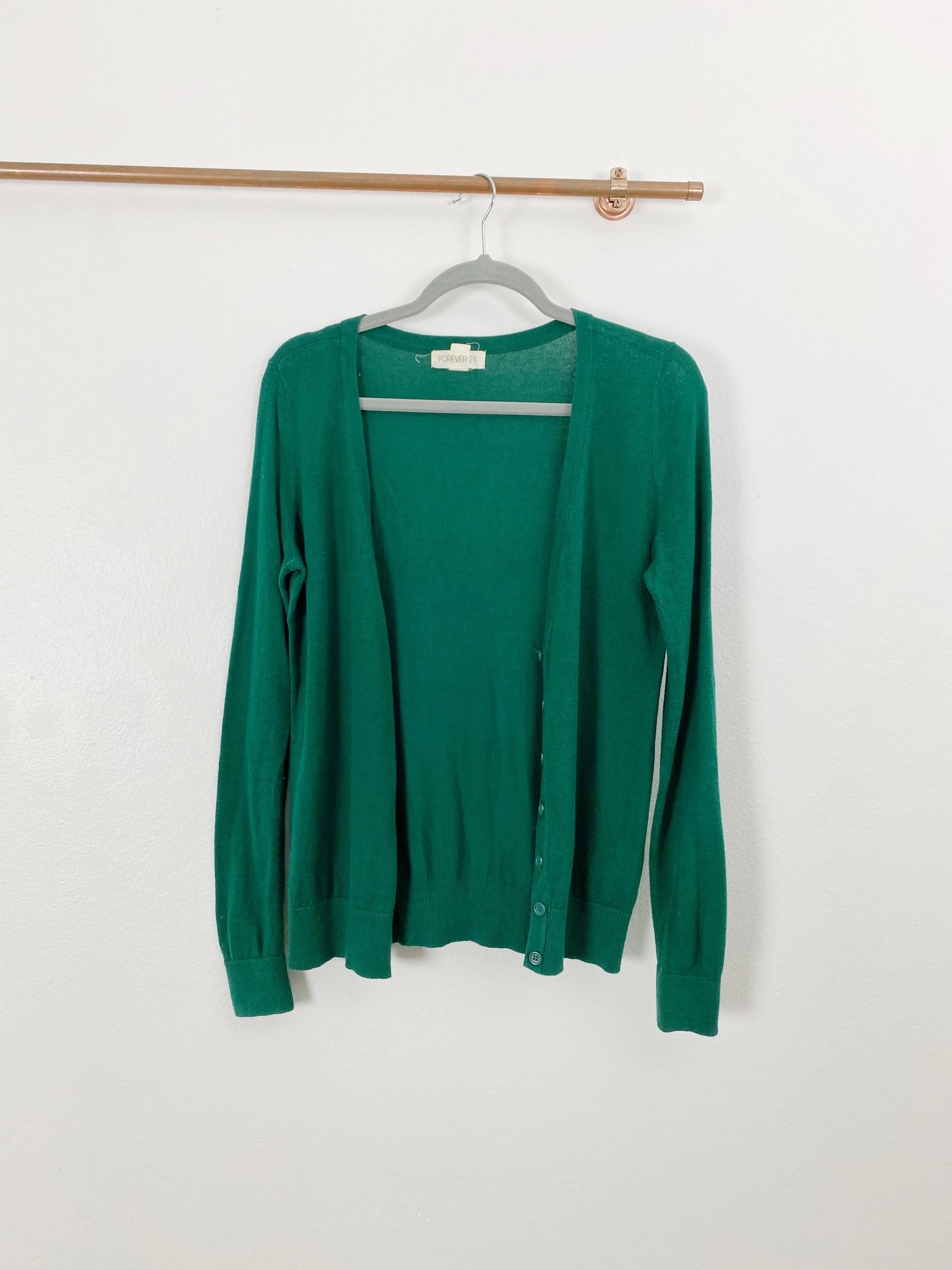 Forever 21 Emerald Cardigan size Small