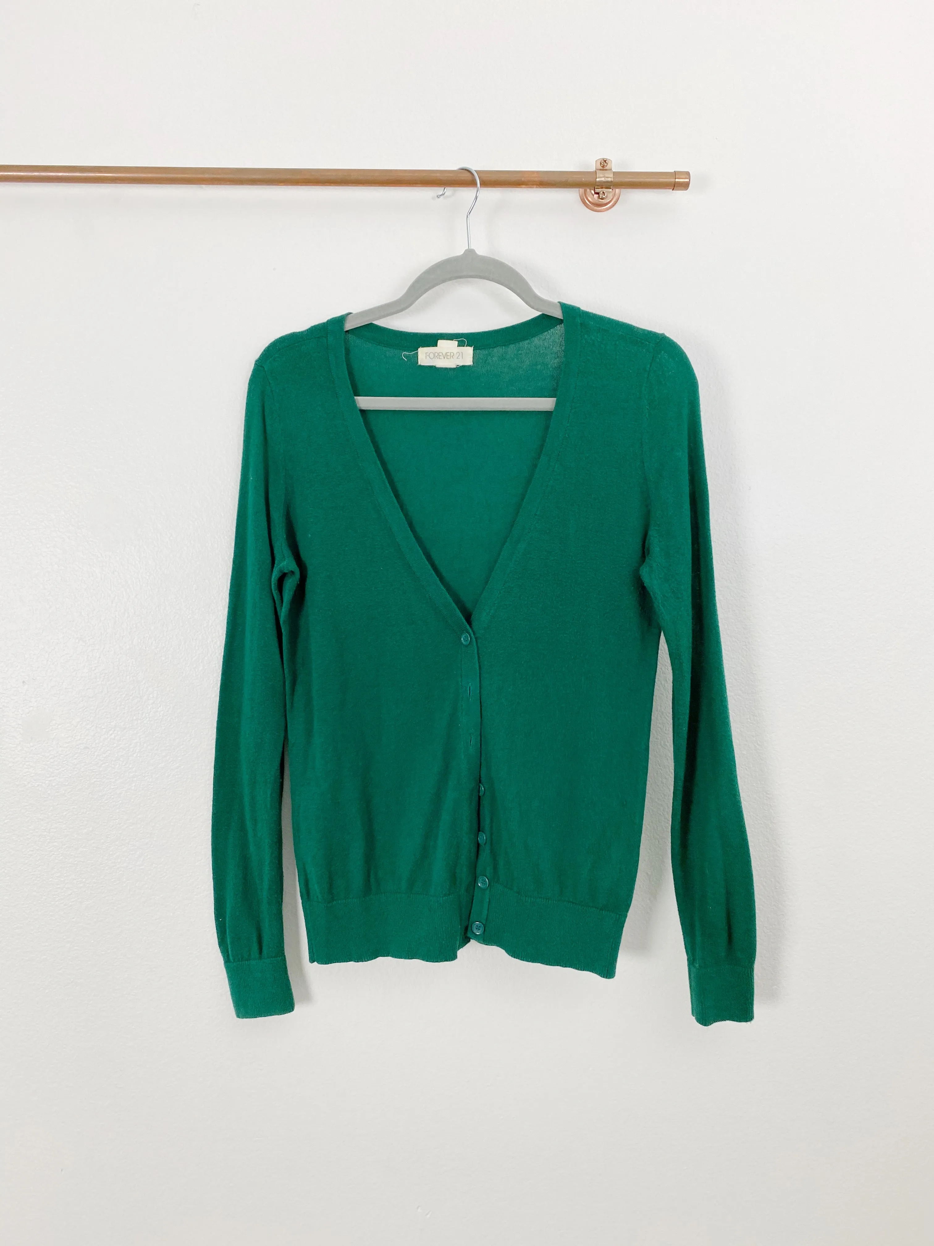 Forever 21 Emerald Cardigan size Small