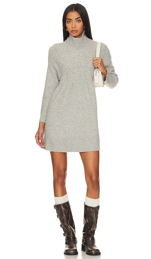 Free People Jaci Sweater Dress in Light Grey