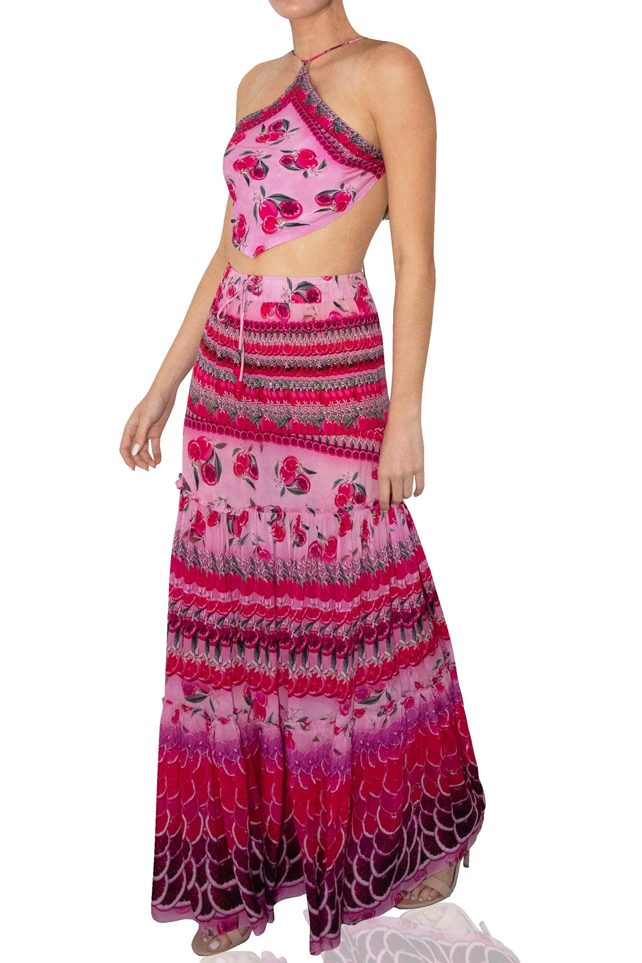 Fuchsia  Crop Top for Women