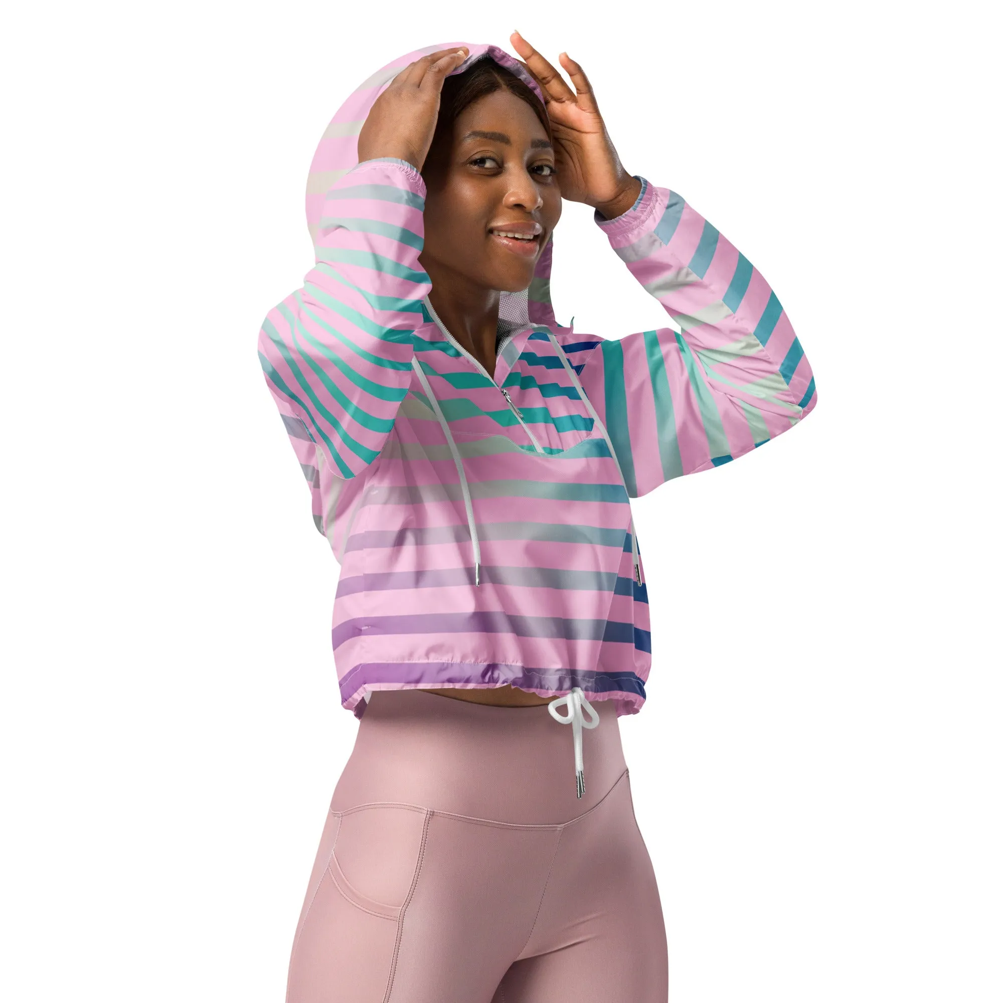 Girl Power Unleashed Cropped Windbreaker – Waterproof, Lightweight & Fierce