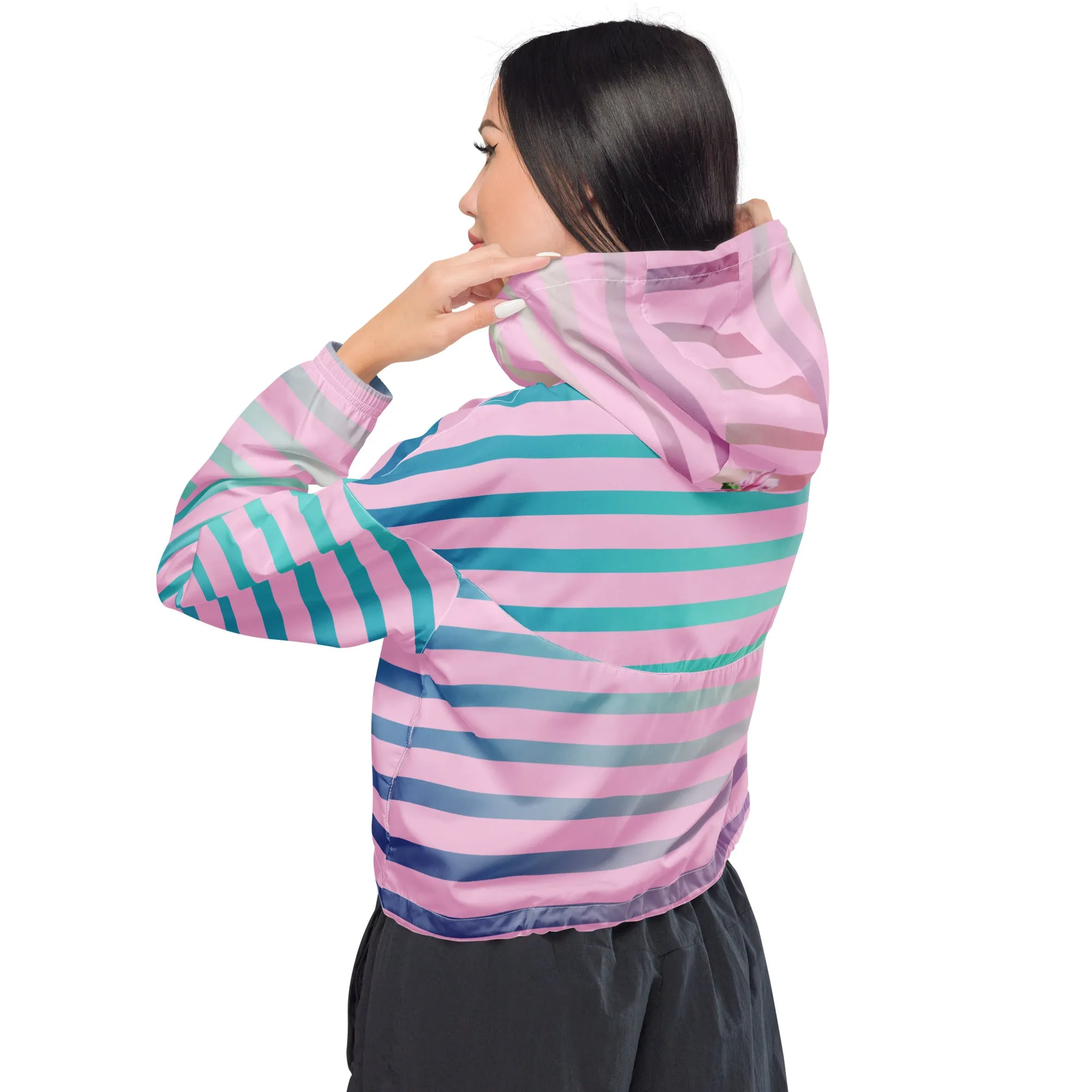 Girl Power Unleashed Cropped Windbreaker – Waterproof, Lightweight & Fierce