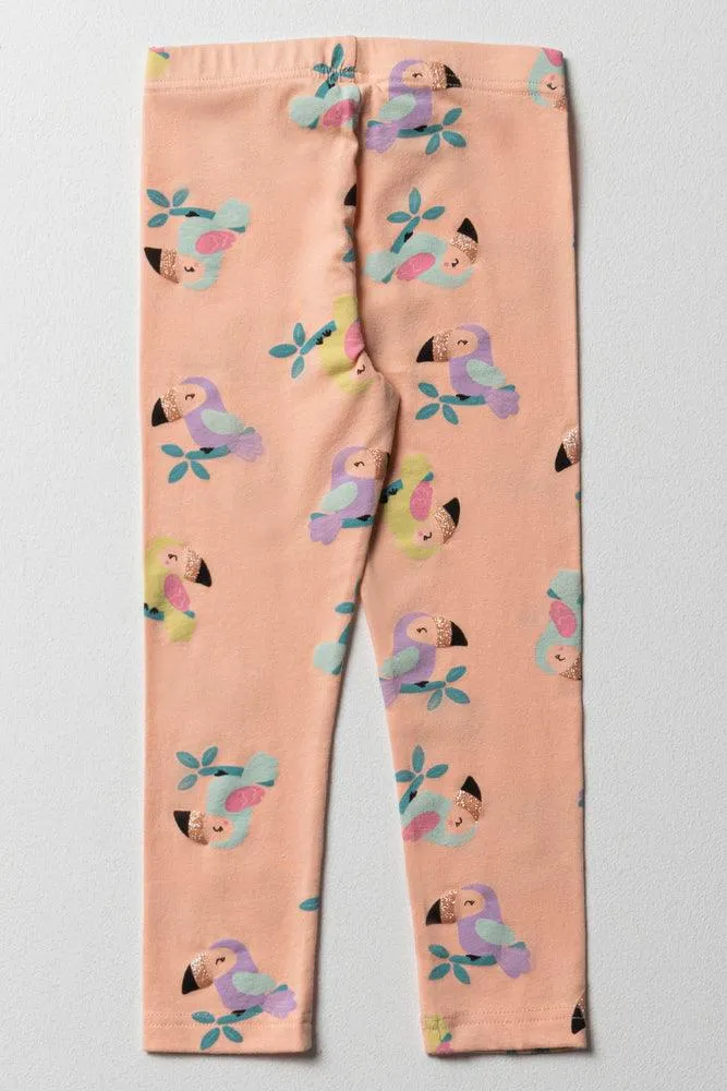 Glitter Leggings Orange