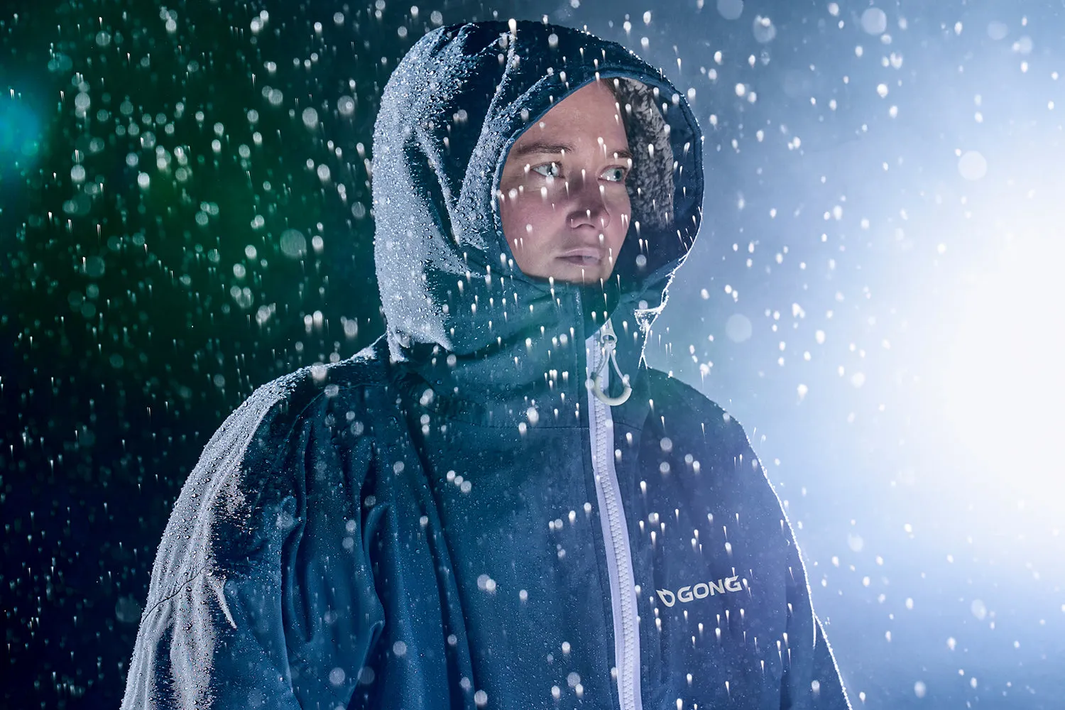 GONG | Poncho Imperméable Noir