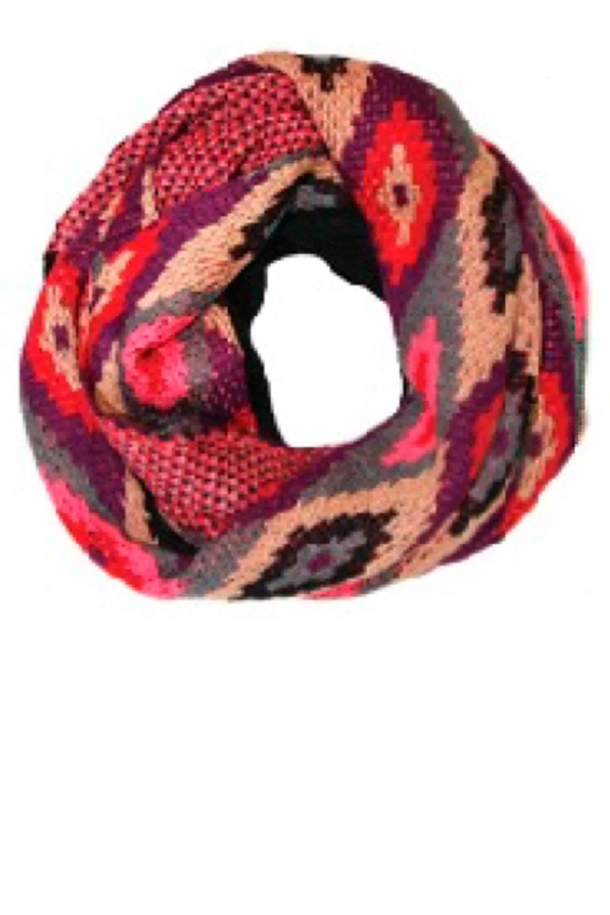 Hand Knit Diamond Circle in Multi by Spun