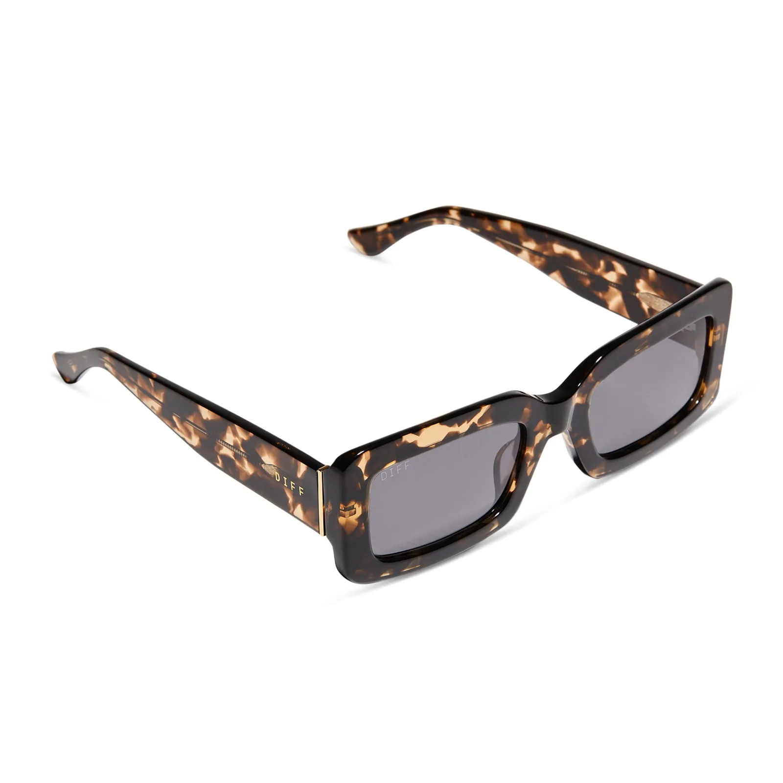 INDY - ESPRESSO TORTOISE   GREY SUNGLASSES